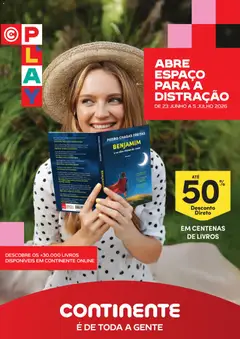 Pré-visualização Continente - Feira do Livro  Abre espaço para a distração válido de 23/06/2026
