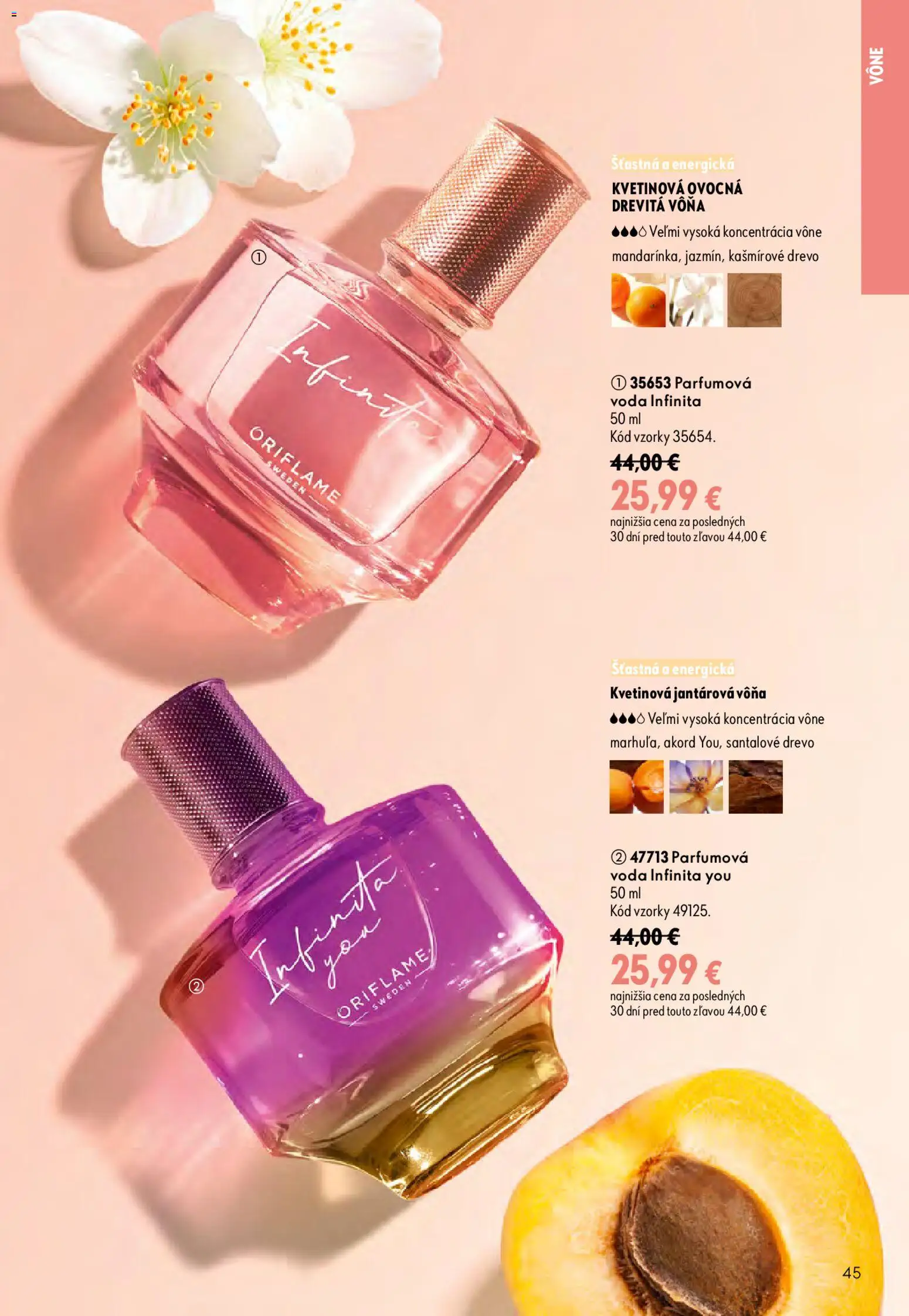 Nové Oriflame akcie – leták je platný od 09.09.2026 | Strana: 45 | Produkty: Voda