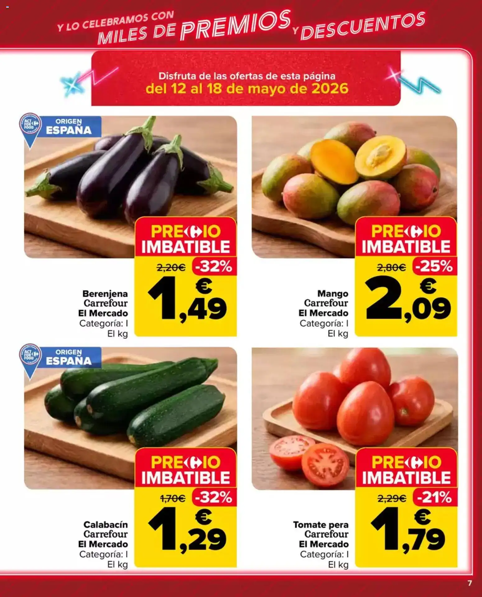 Carrefour Market folleto │ válido desde el 12.05.2026 | Página: 7 | Productos: Calabacín, Ρούτερ