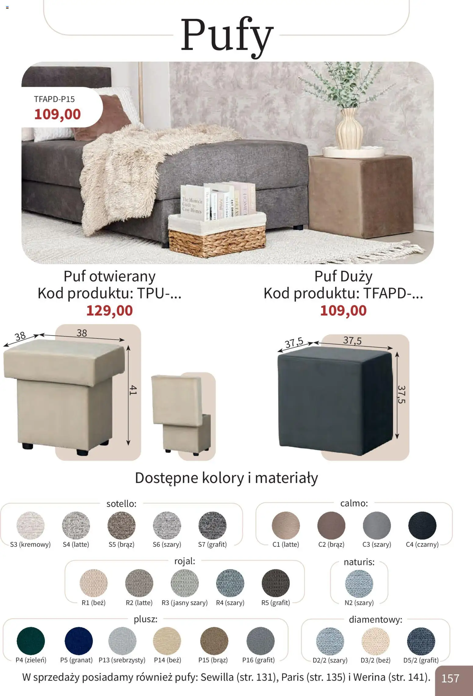 Bodzio Katalog od 01.10.2026 | Strona: 157 | Produkty: Pufy