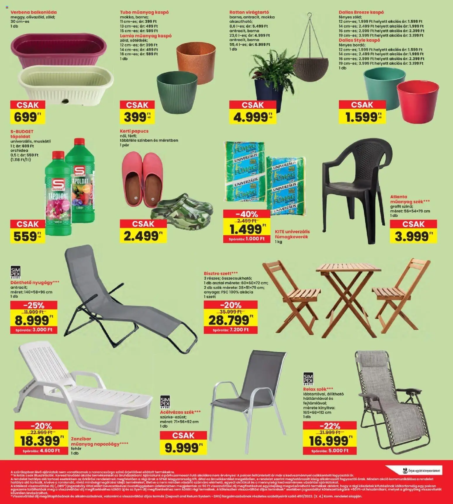 Interspar akciós ujság - amely érvényes a következő dátumtól: 07.05.2026 | Oldal: 17 | Termékek: Szőlő, Virágtartó, Tápoldat, Napozóágy