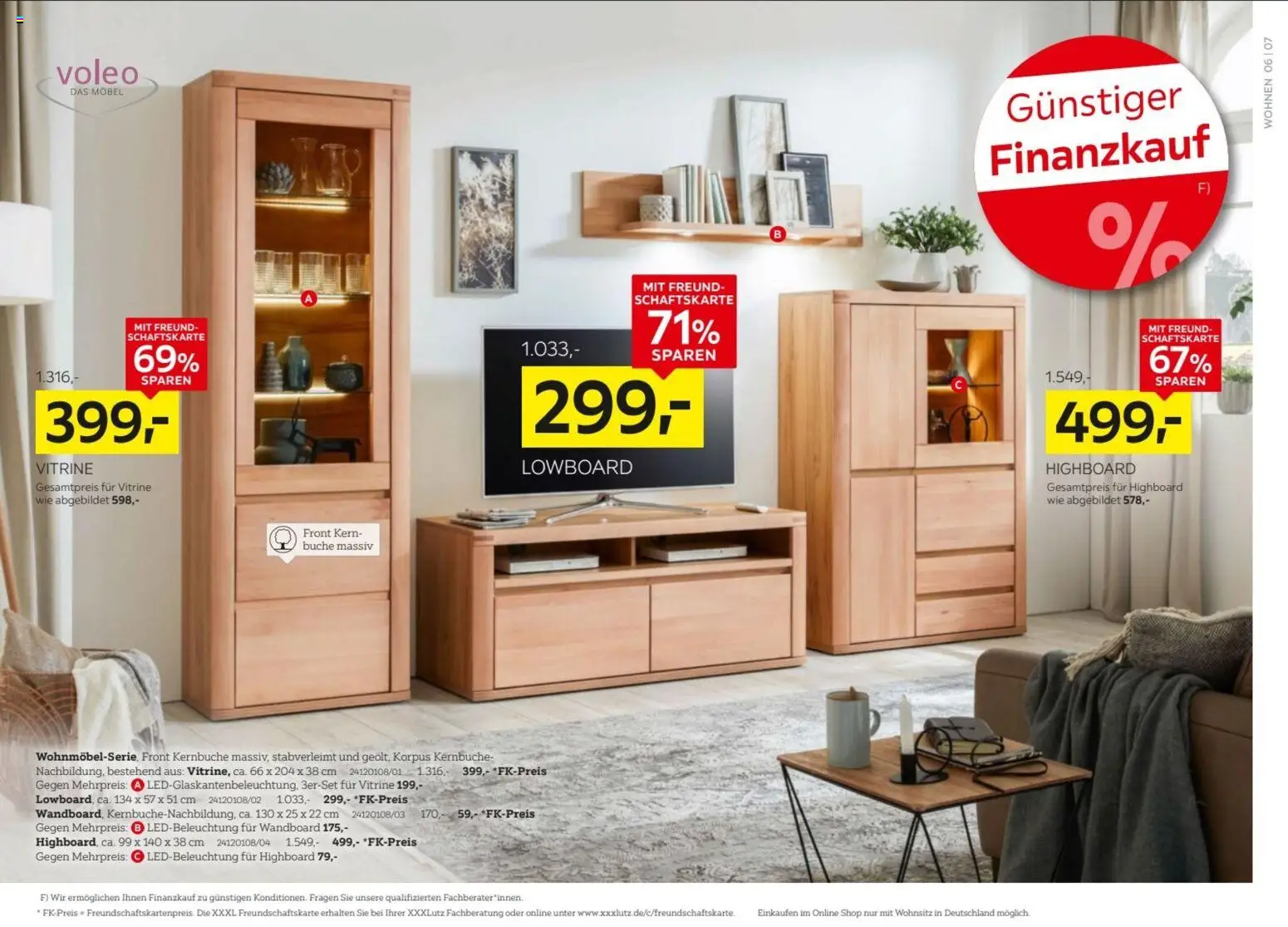 XXXLutz Prospekt – gültig ab 06.06.2026 | Seite: 6 | Produkte: Lowboard, HIghboard, Wandboard, Vitrine