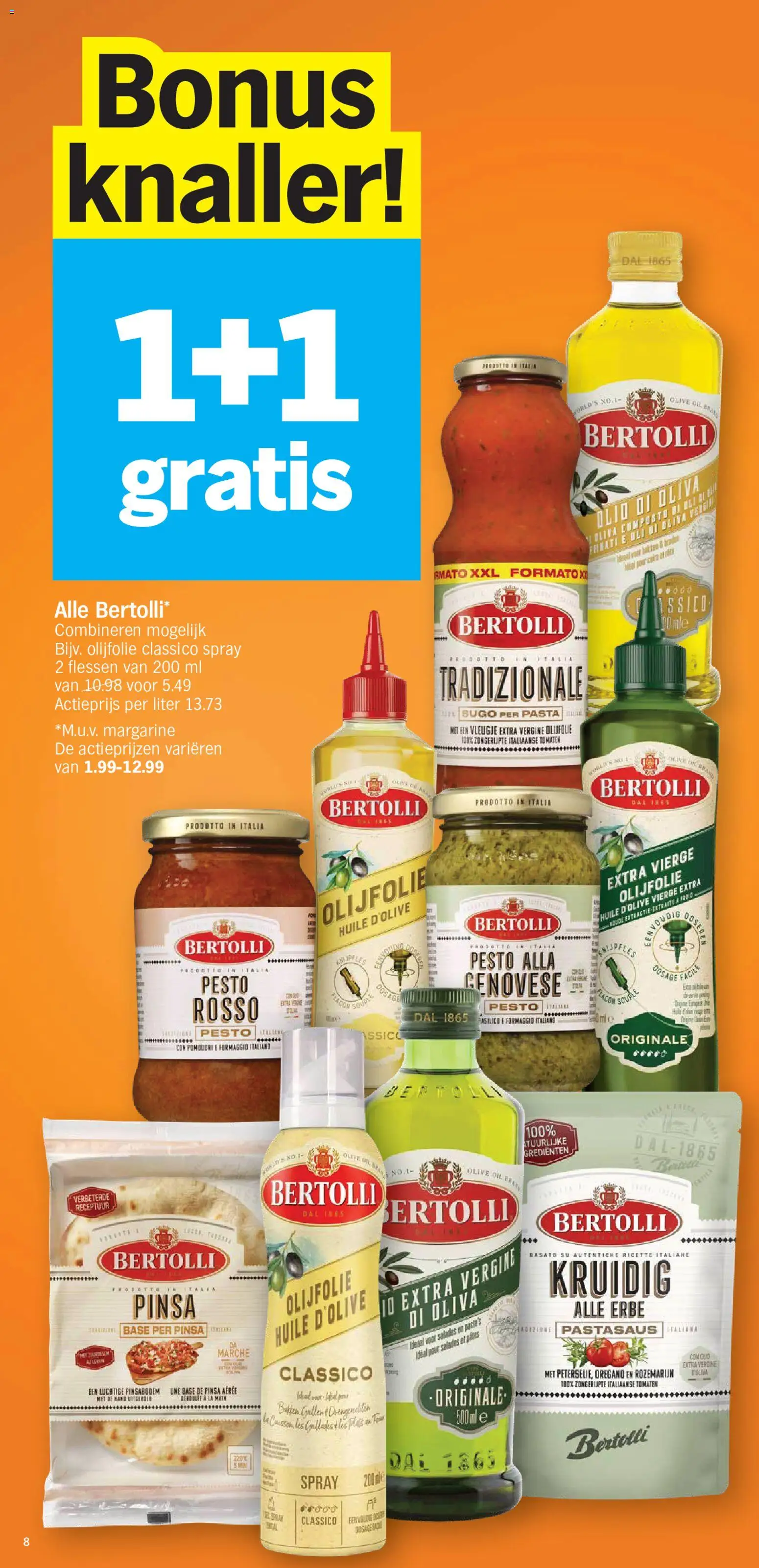 {H1} | Pagina: 8 | Producten: Olijfolie, Tomaten, Pasta, La