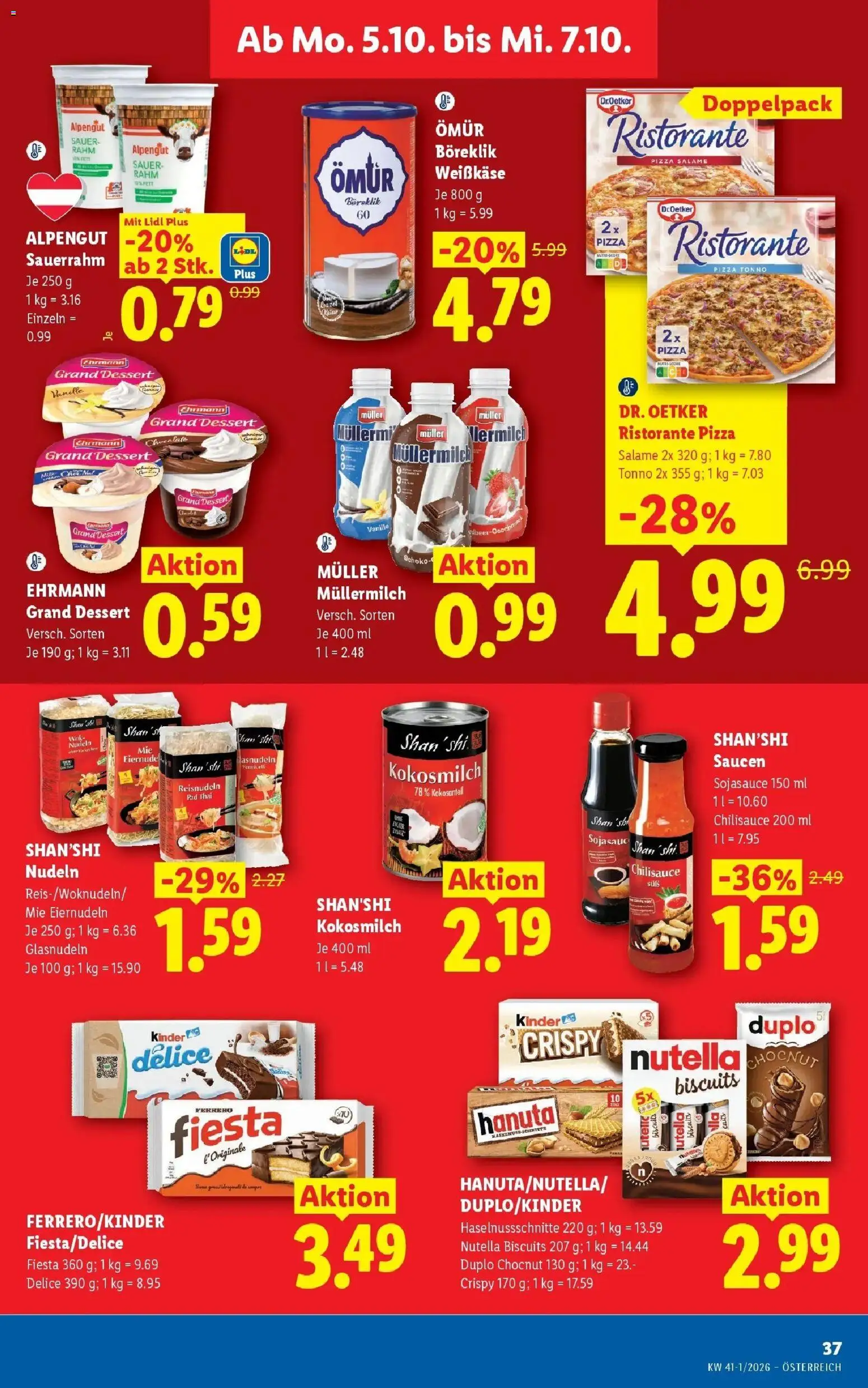 Lidl Flugblatt - Fohnsdorf ab 27.09.2026 - Angebote ab donnerstag | Seite: 44 | Produkte: Vanille, Kokosmilch, Weißkäse, Sauerrahm