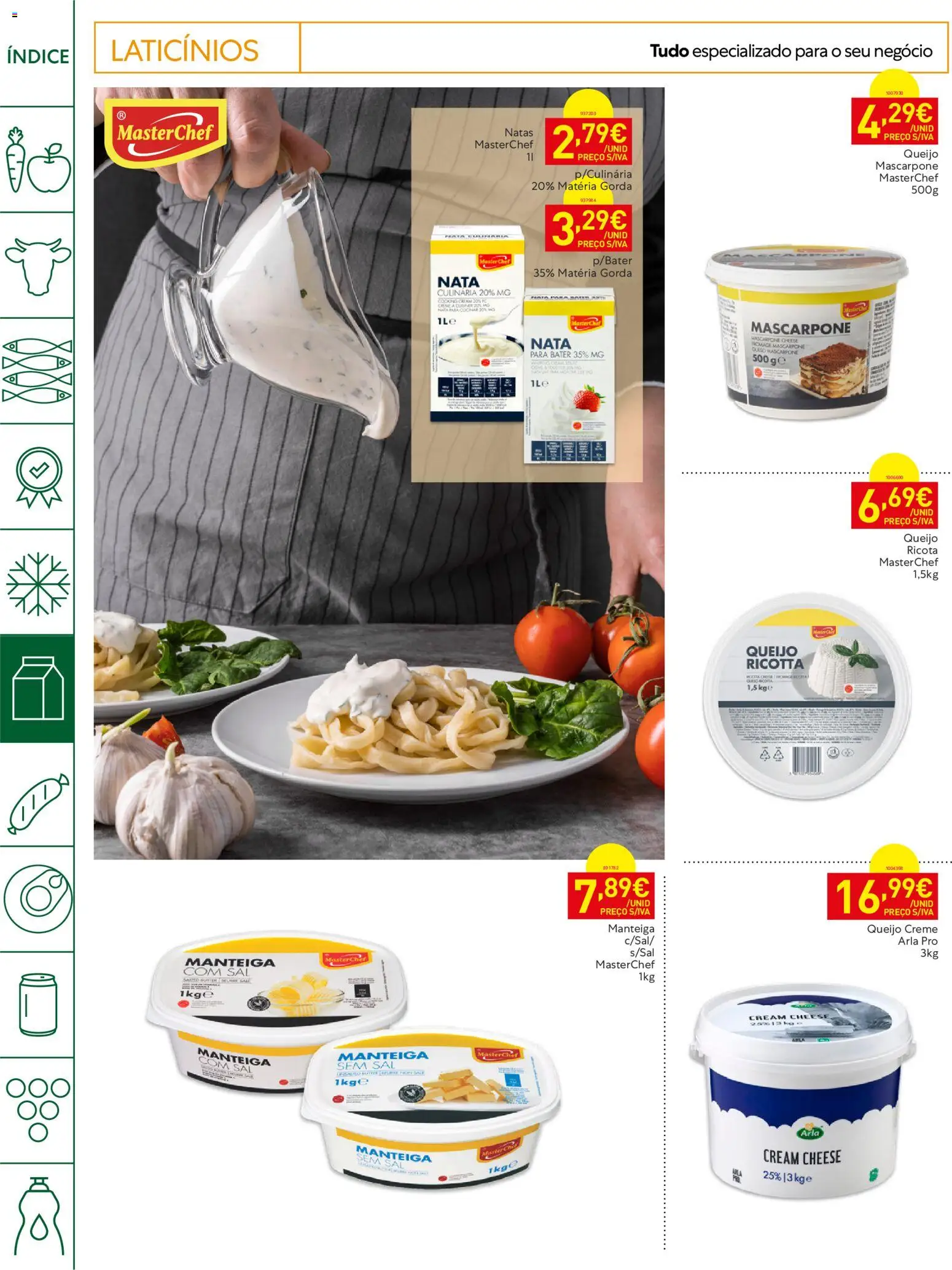 Recheio Horeca │ válido de 11/08/2026 | Página: 12 | Produtos: Queijo creme, Laticínios, Sal, Queijo