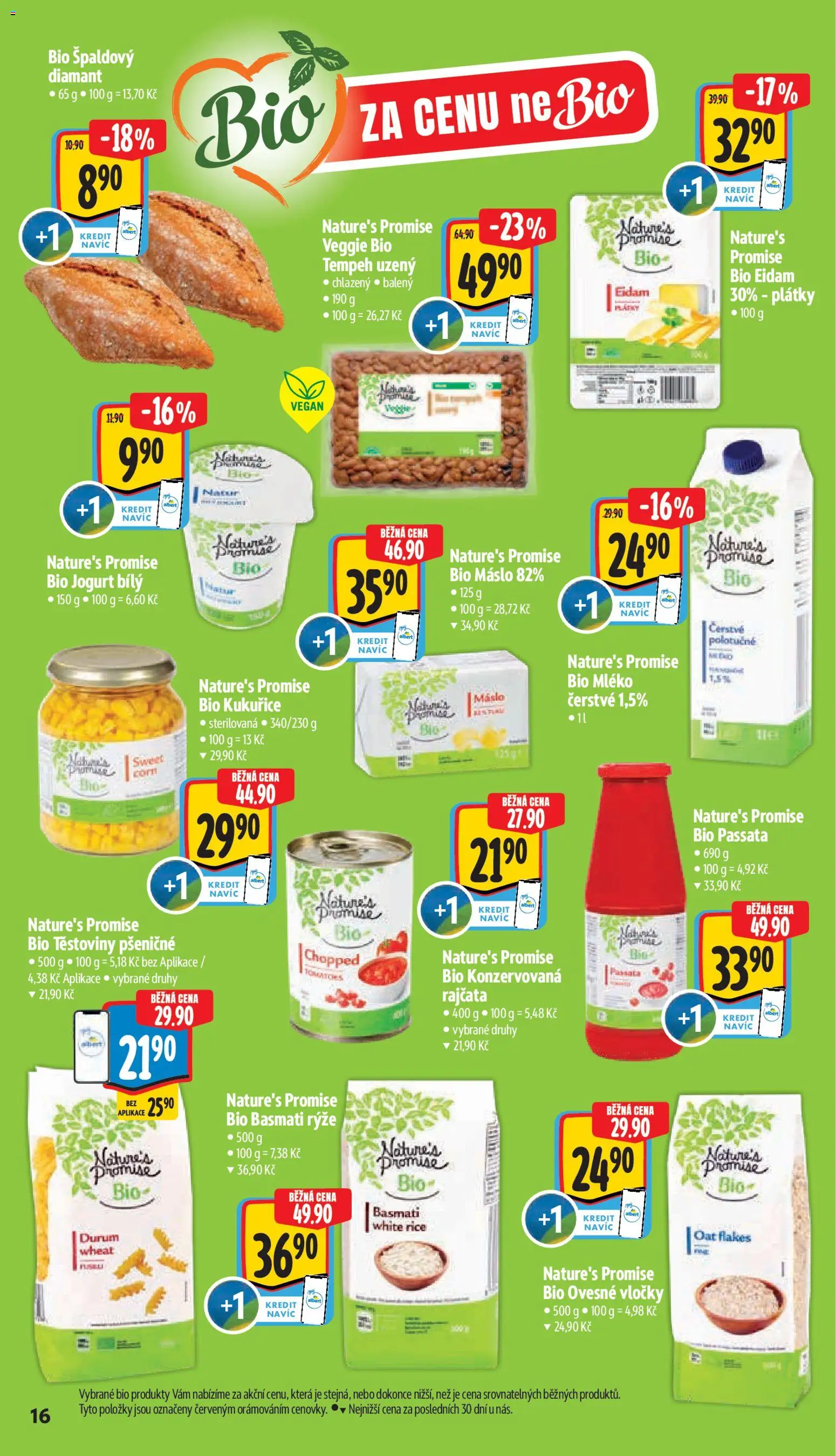 Albert leták - Supermarket Příbor od 14.10.2026 | Strana: 30 | Produkty: Vegan, Rajčata, Rýže, Eidam