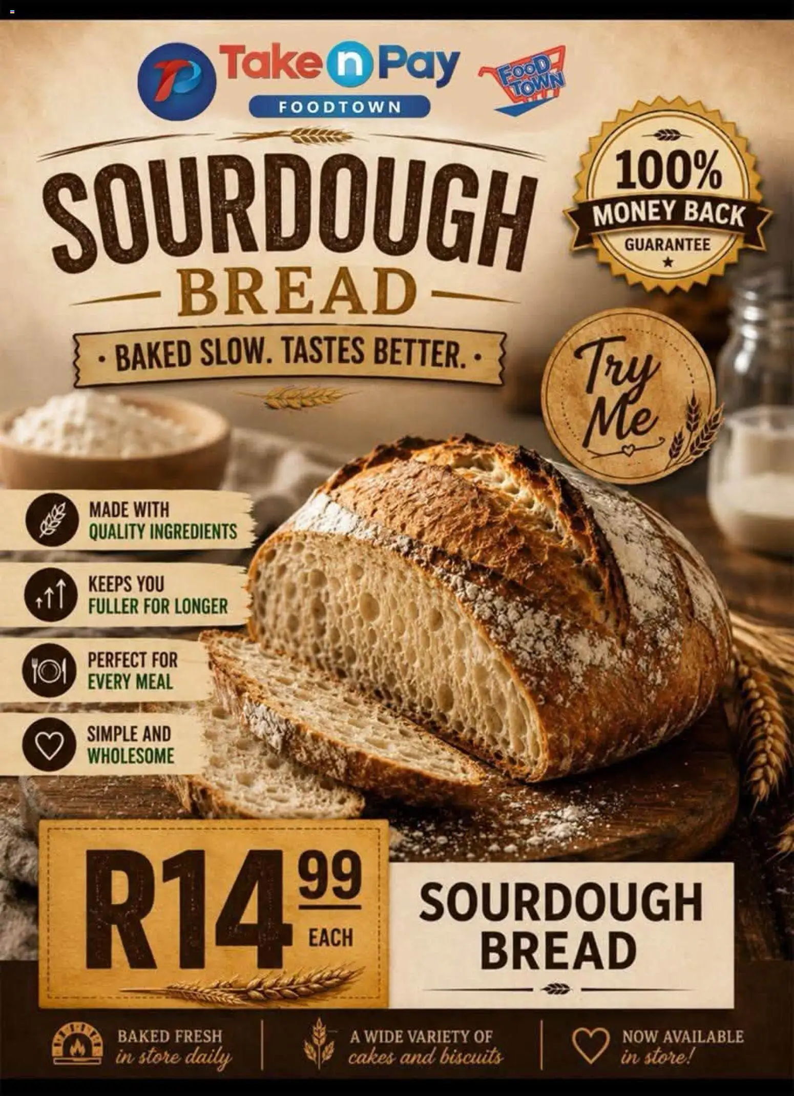 New Take n Pay catalogue – valid from 04/09/2026 | Page: 7 | Products: Ingredients, Bread, Biscuits