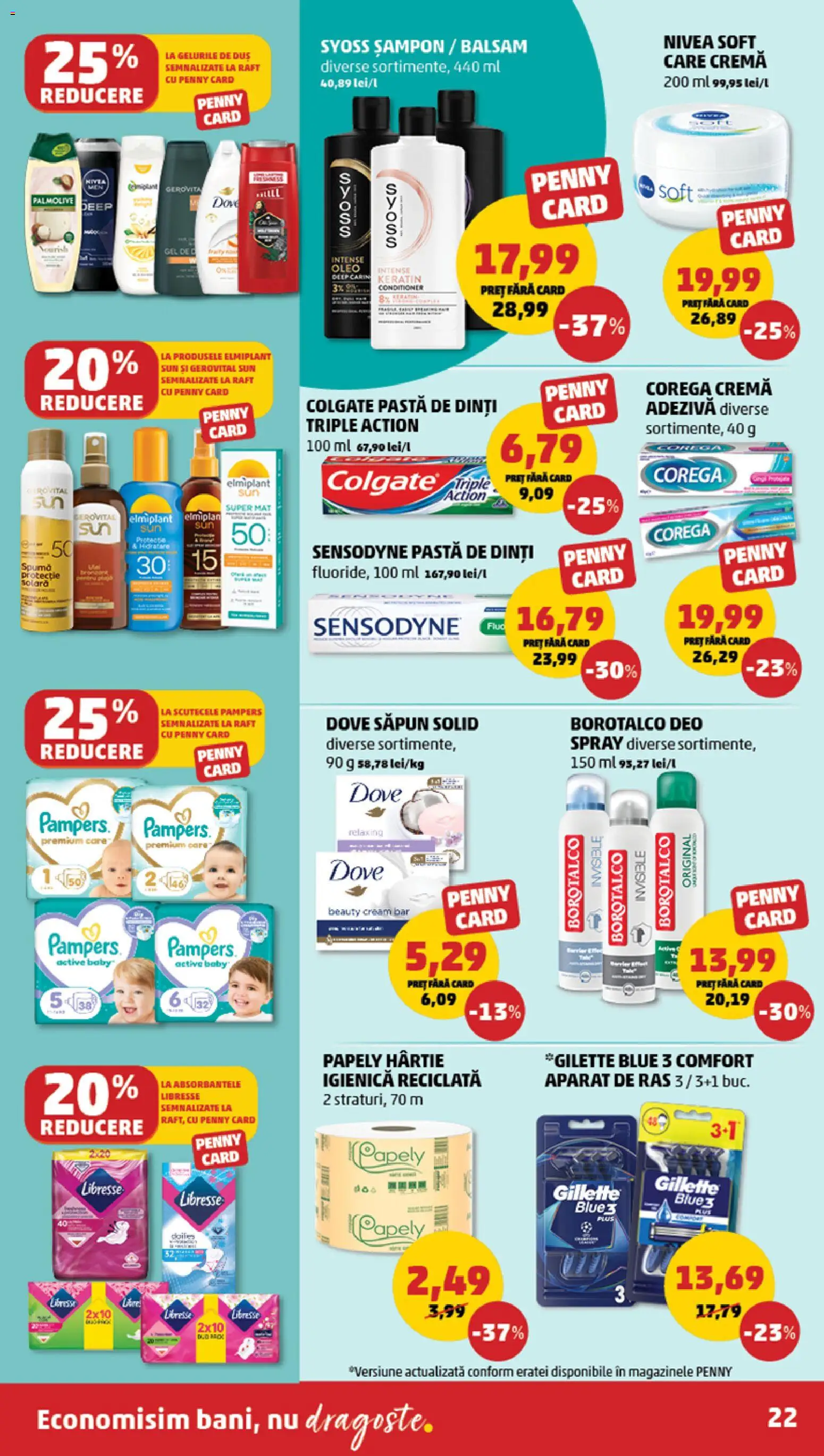 Noul catalog PENNY – valabil de la 15.07.2026 | Pagină: 22 | Produse: Duș, Balsam, Cremă, Săpun