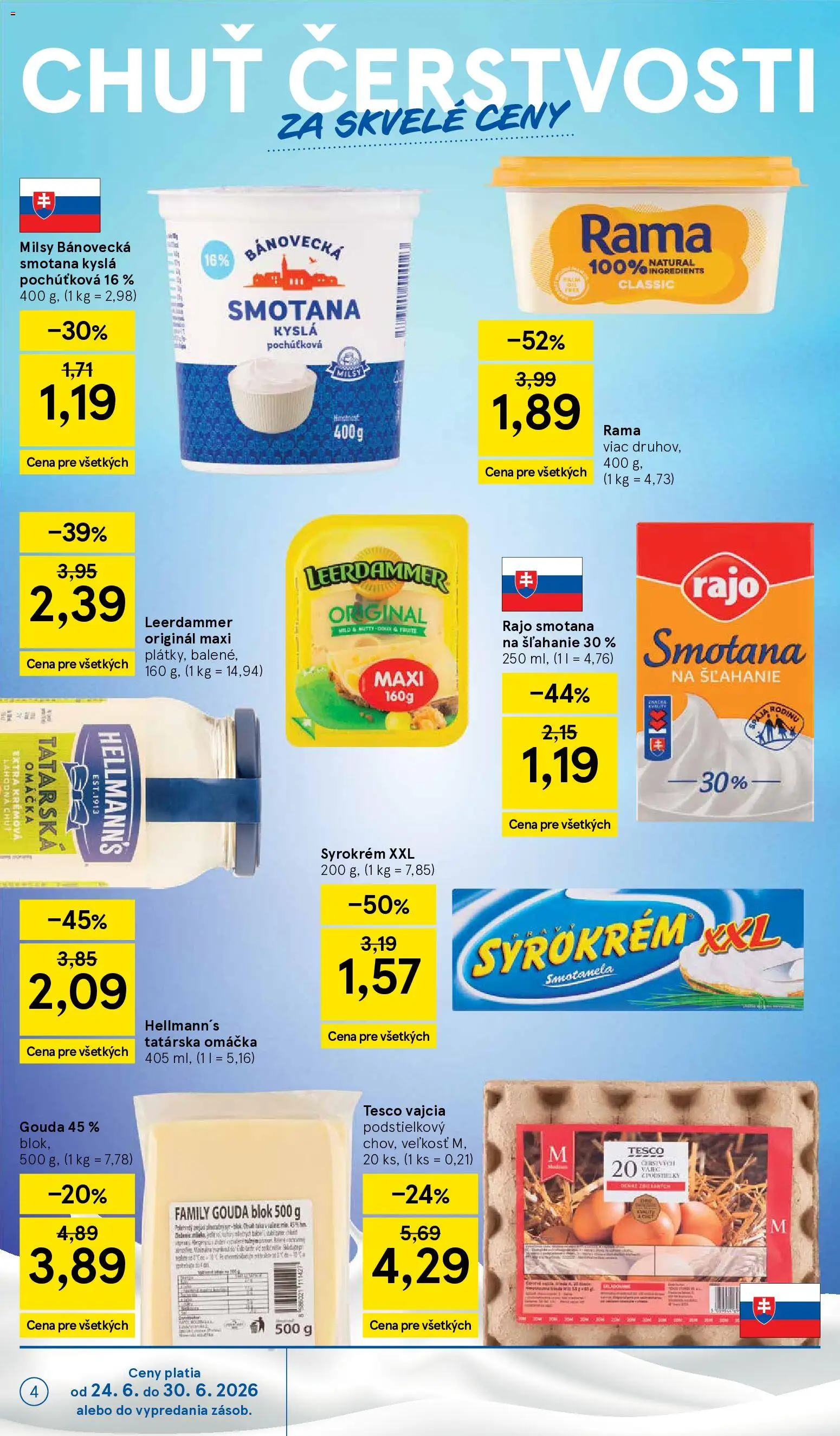Nové Tesco akcie – leták je platný od 24.06.2026 | Strana: 4