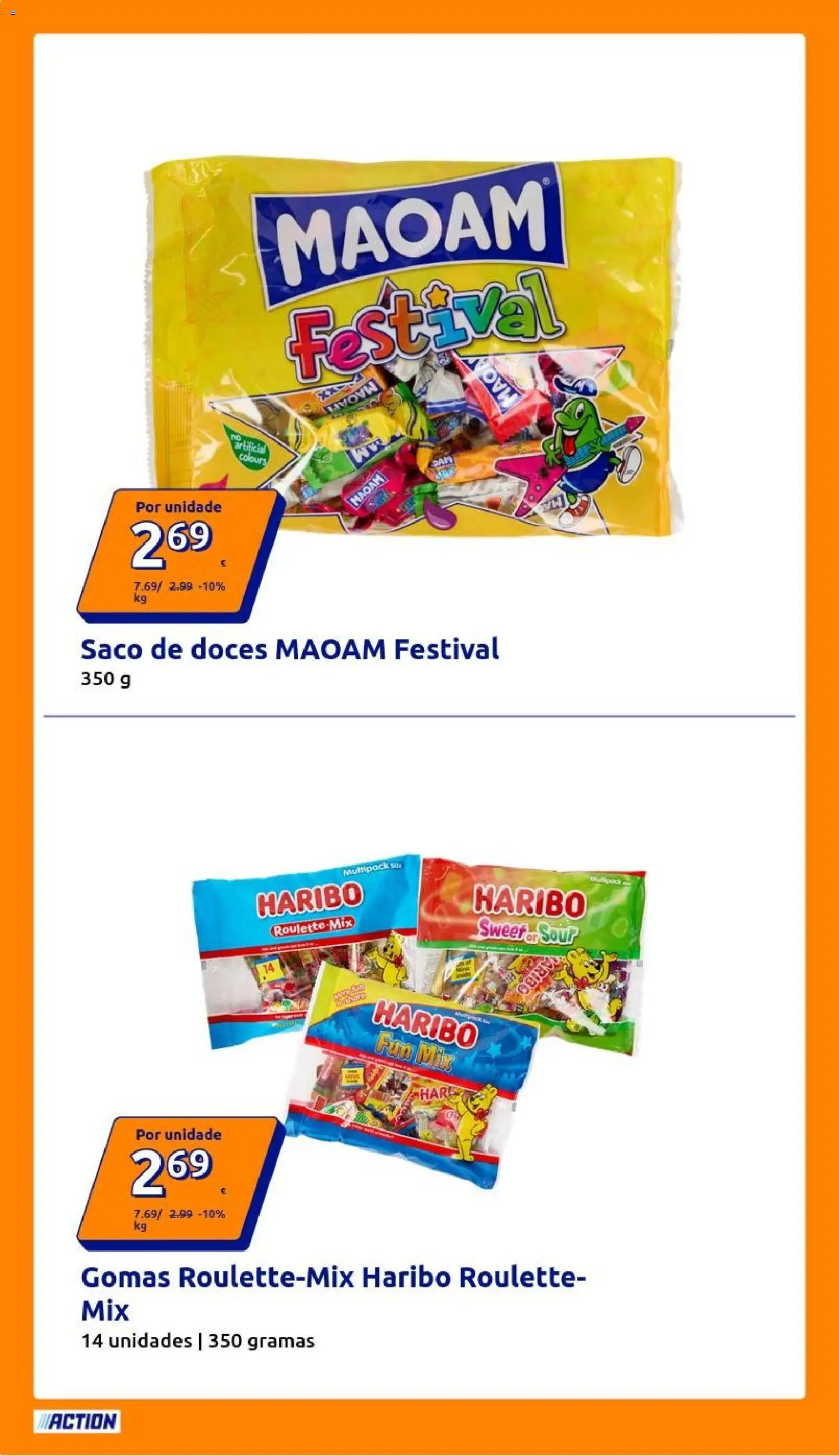 Action folheto │ válido de 19/08/2026 | Página: 18 | Produtos: Saco, Doces, Gomas