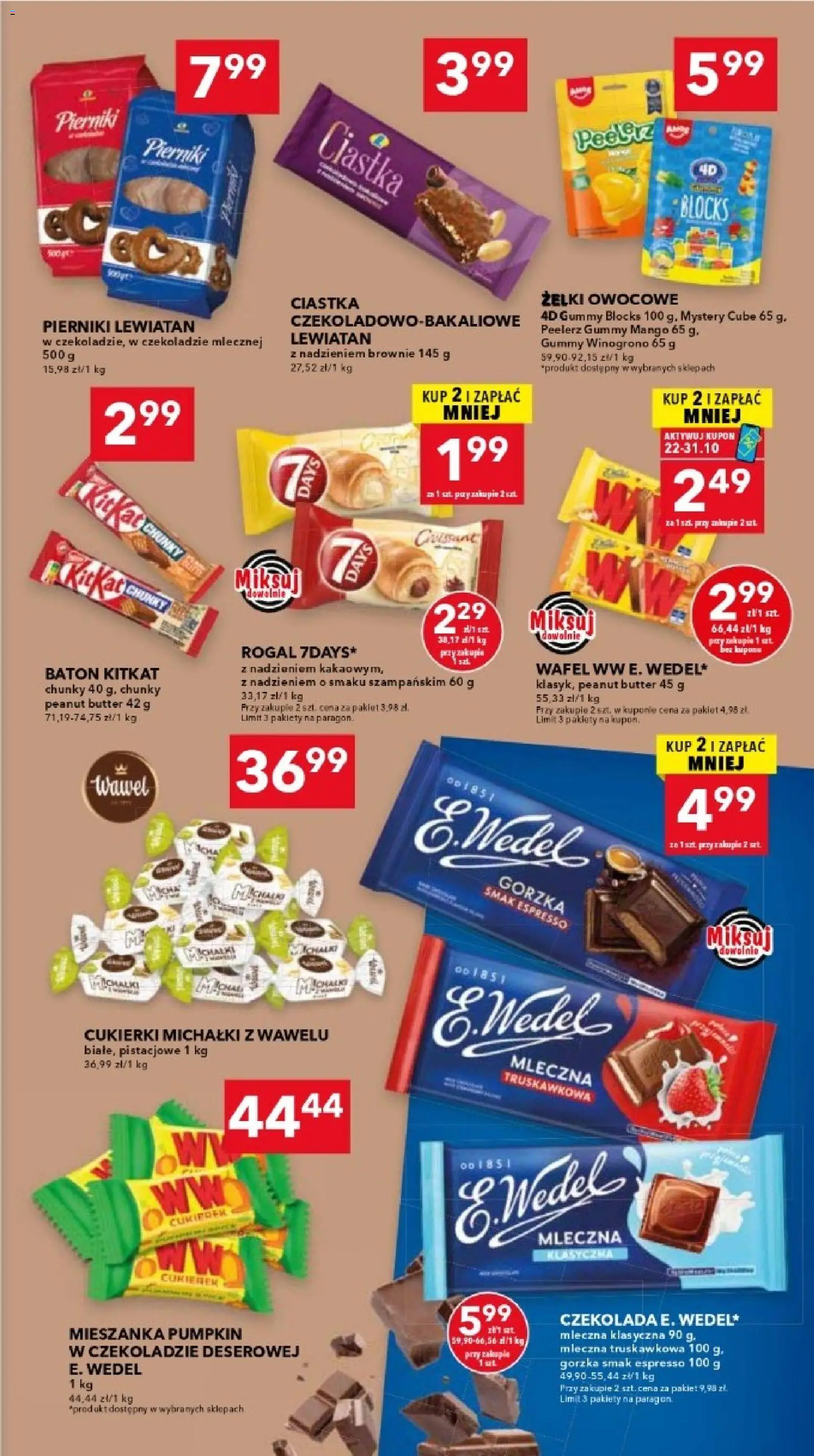 Lewiatan gazetka - Warszawa od 22.10.2026 | Strona: 10 | Produkty: Mango, Pierniki, Baton, Brownie