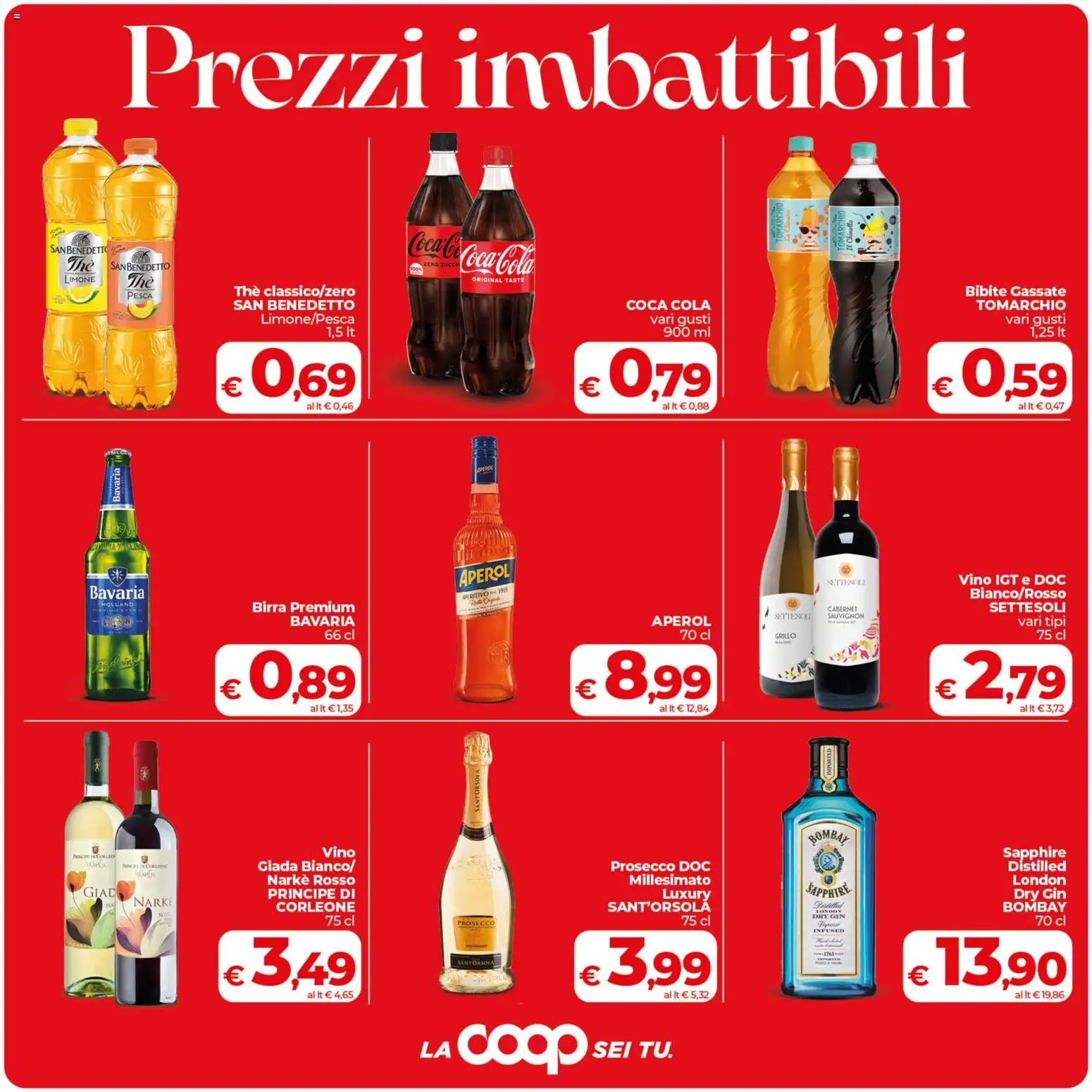 Volantino COOP del 30/07/2026 | Pagina: 6 | Prodotti: Birra, Gin, Bibite, Aperol