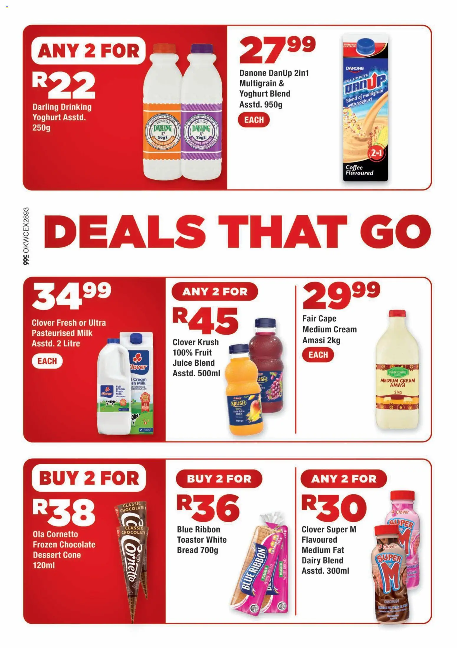 New OK Foods catalogue – valid from 07/09/2026 | Page: 2 | Products: Toaster, Bread, Juice, Mango