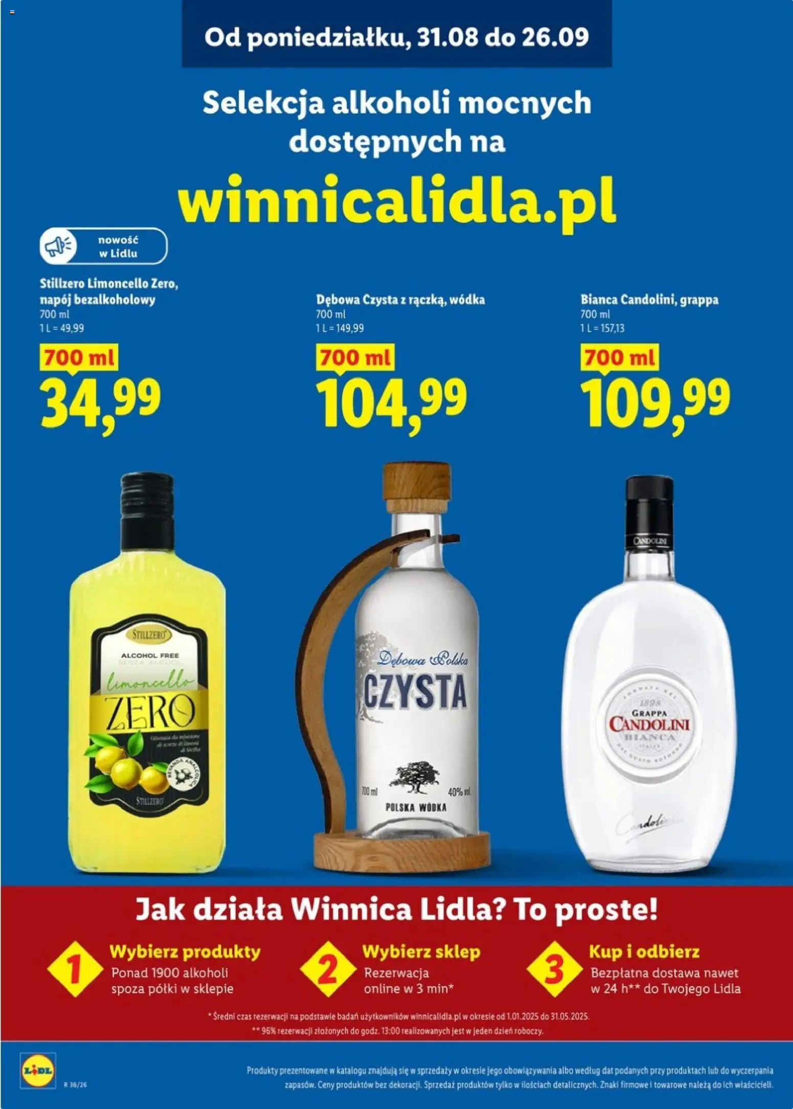 Lidl Katalog alkoholi mocnych od 31.08.2026 | Strona: 27 | Produkty: Grappa, Vodka, Limoncello, Wódka