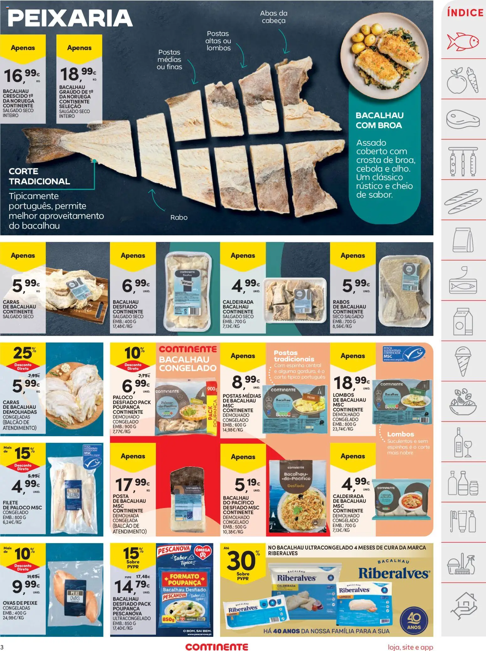 Continente folheto │ válido de 23/06/2026 | Página: 5 | Produtos: Bacalhau, Cebola, Peixe
