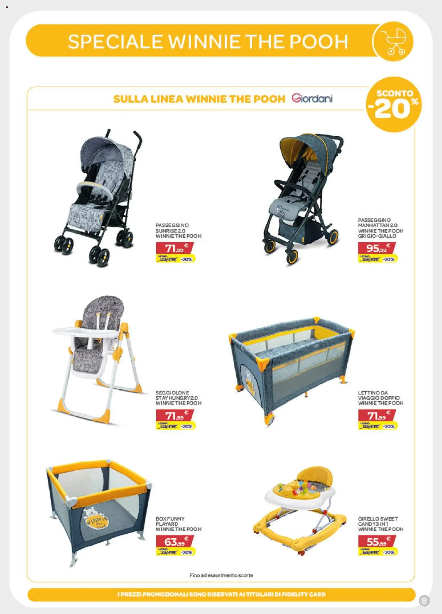 Volantino Bimbo store del 30/07/2026 | Pagina: 8 | Prodotti: The, Lettino, Passeggino, Girello