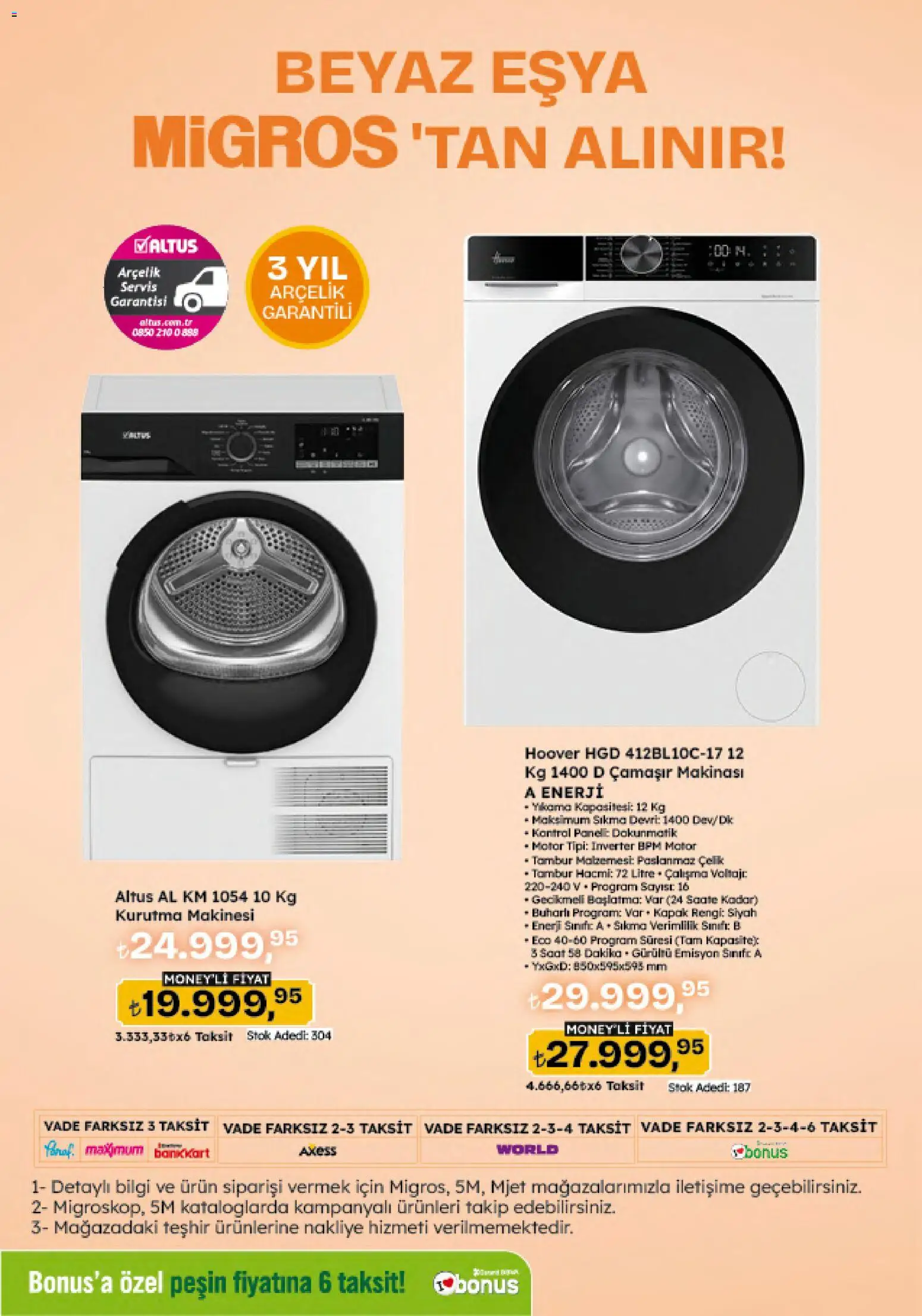Migros Katalog - 5M Migroskop Dijital - 06 Ağustos 2026 tarihinden itibaren geçerlidir | Sayfa: 148 | Ürünler: Kurutma makinesi, Saat