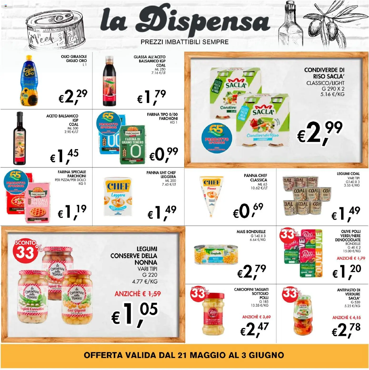Volantino Coal del 21.05.2026 | Pagina: 14 | Prodotti: Legumi, Ceci, Farina, Pasta