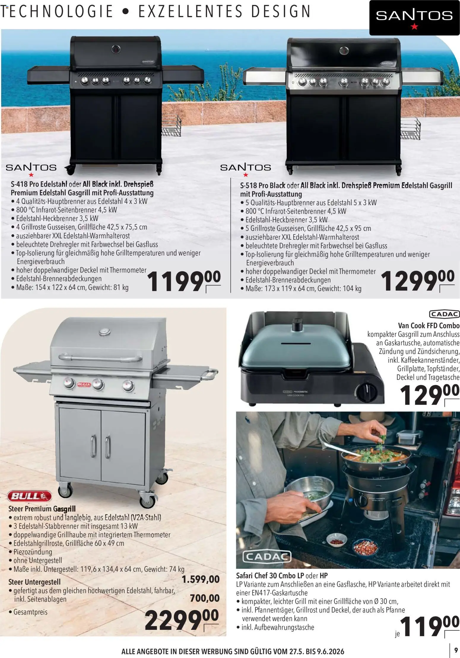 CITTI Markt Garten, Grill & Abenteuer – gültig ab 27.05.2026 | Seite: 9 | Produkte: HP, Gewicht, Grill, Thermometer