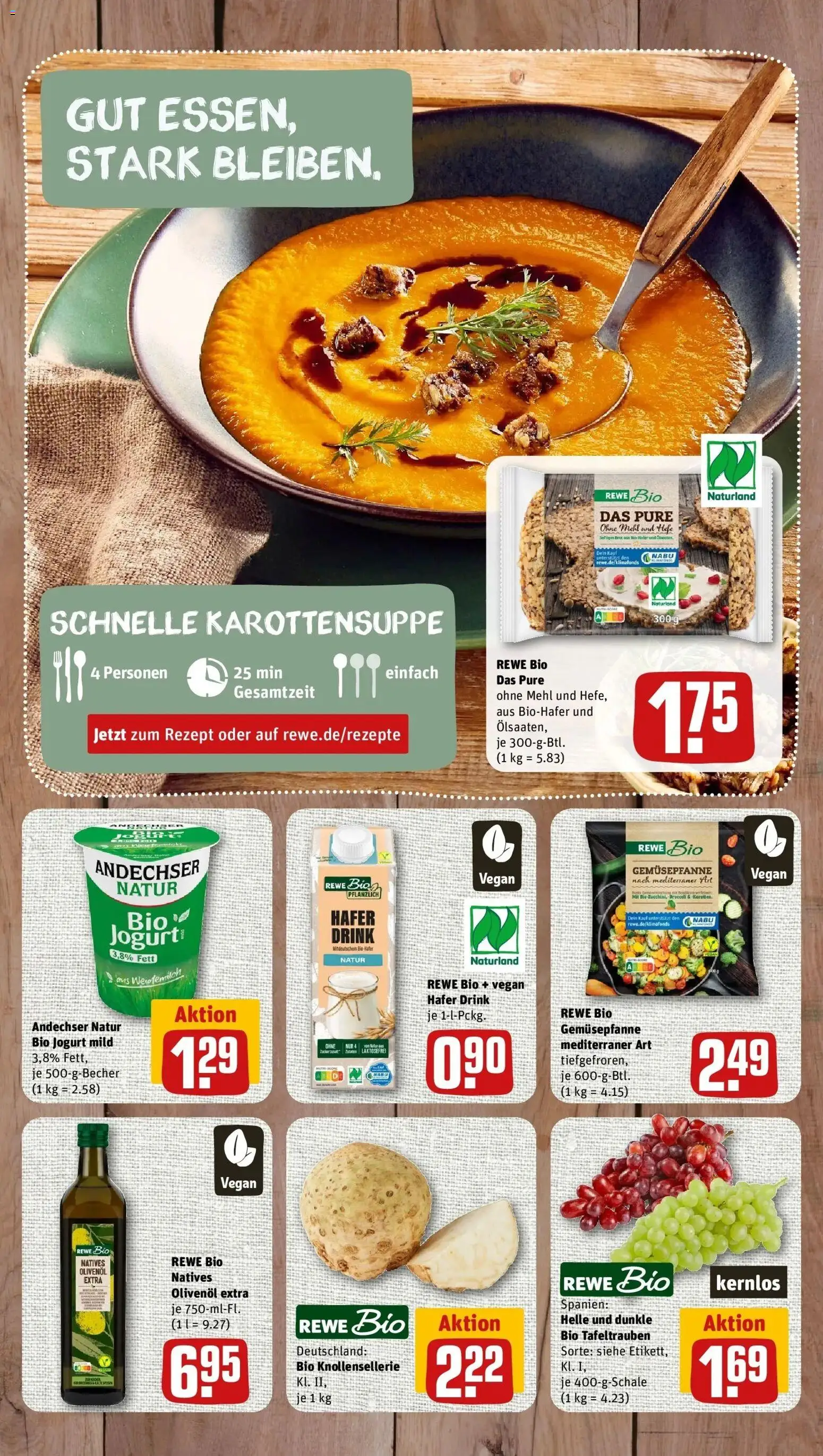 REWE Prospekt ab 05.10.2026 zum Blättern » Angebote | Seite: 2 | Produkte: Mehl, Olivenol, Brot
