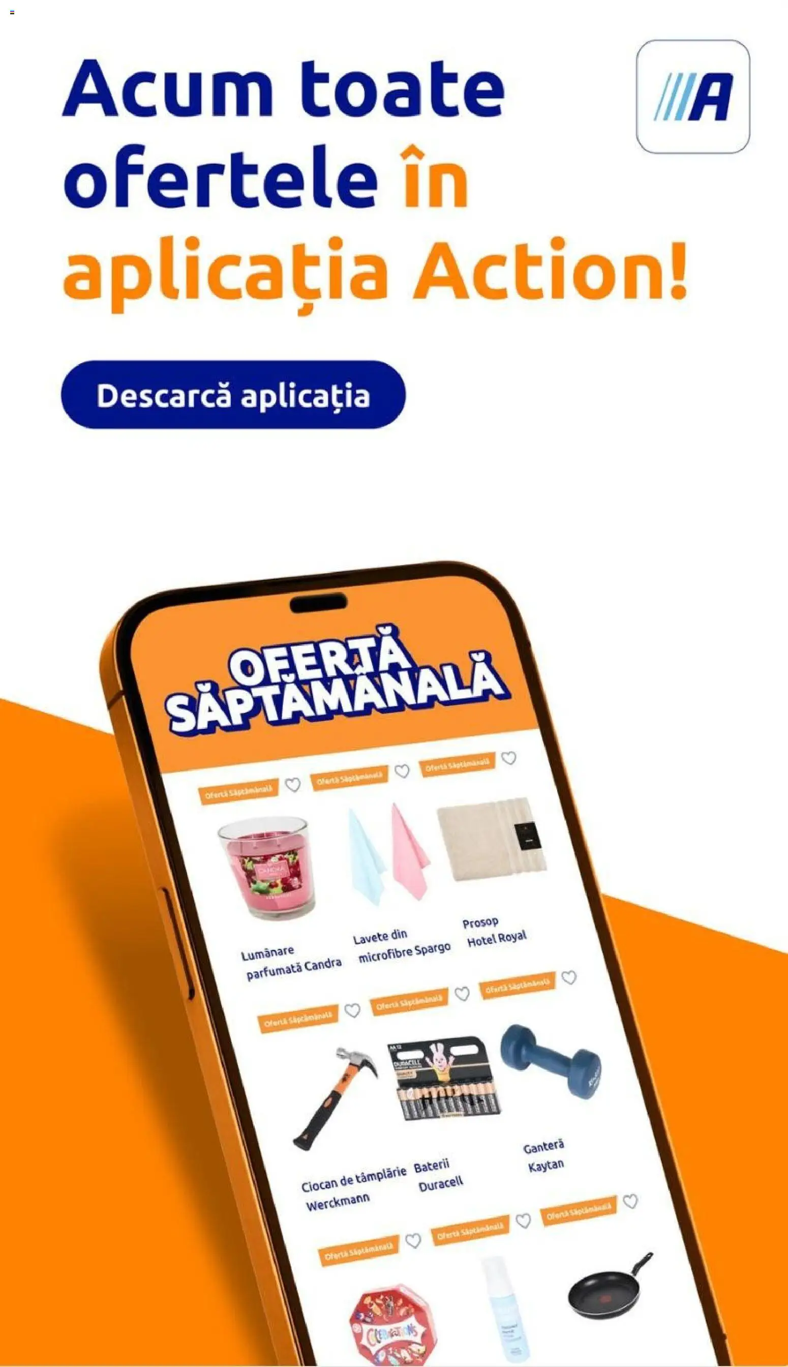 Noul catalog ACTION – valabil de la 21.10.2026 | Pagină: 23 | Produse: Lumânare, Baterii, Lavete