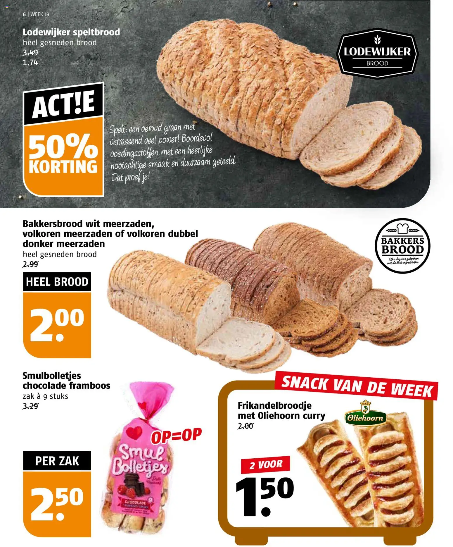 {H1} | Pagina: 6 | Producten: Brood, Chocolade, Zak, Bolletjes
