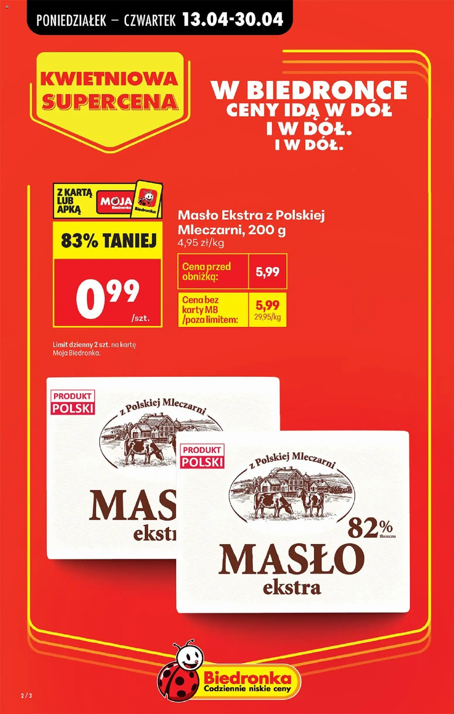 Biedronka gazetka od poniedziałku od 13.04.2026 | Strona: 8 | Produkty: Kurczak, Kabanosy, Paluszki