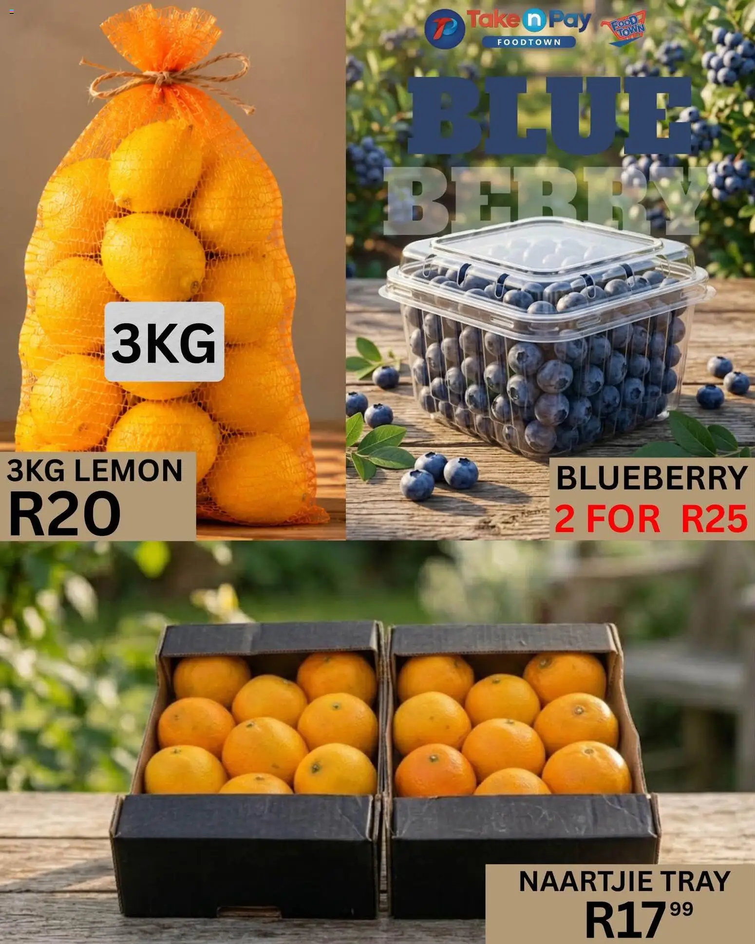 New Take n Pay catalogue – valid from 21/07/2026 | Page: 3 | Products: Tray, Lemon