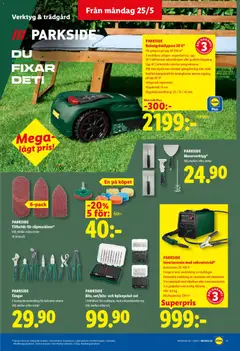 Lidl erbjudanden - Förhandsvisning av reklamblad från butik Lidl aktuell från 25.05.2026 | Sida: 15 | Produkter: Robotgräsklippare, Set