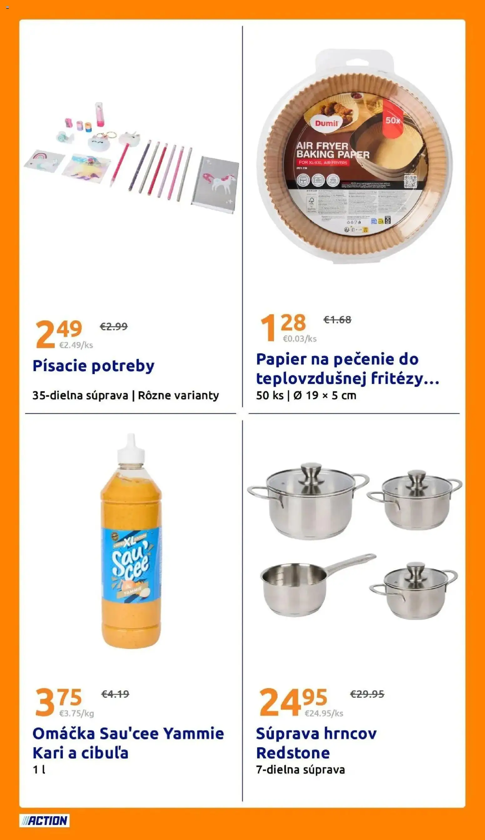 Nové Action akcie – leták je platný od 19.08.2026 | Strana: 31 | Produkty: Omáčka, Papier na pečenie
