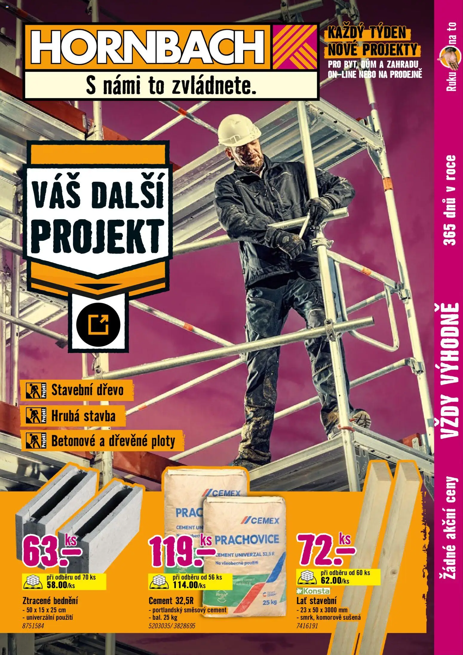 HORNBACH leták - Drive In od 20.05.2026 | Strana: 1 | Produkty: Cement