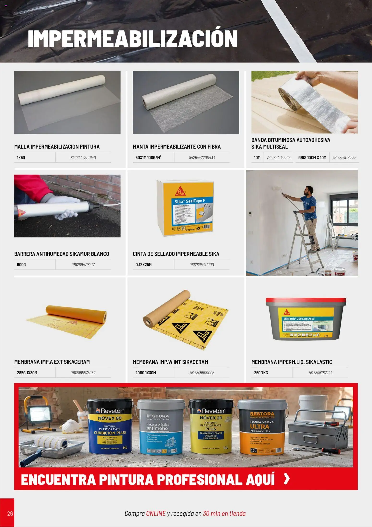 Brico Depôt Construcción │ válido desde el 20/10/2026 | Página: 26 | Productos: Pintura plástica, Manta