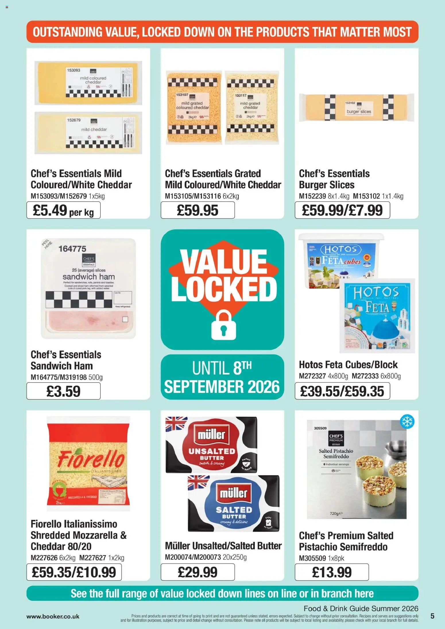 {H1} | Page: 5 | Products: Cheddar, Darált marhahús, Ham, Pork