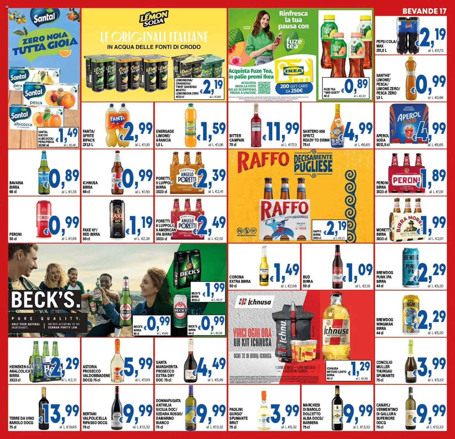 Volantino DEM del 23/09/2026 | Pagina: 17 | Prodotti: Limone, Pera, Fanta, Heineken