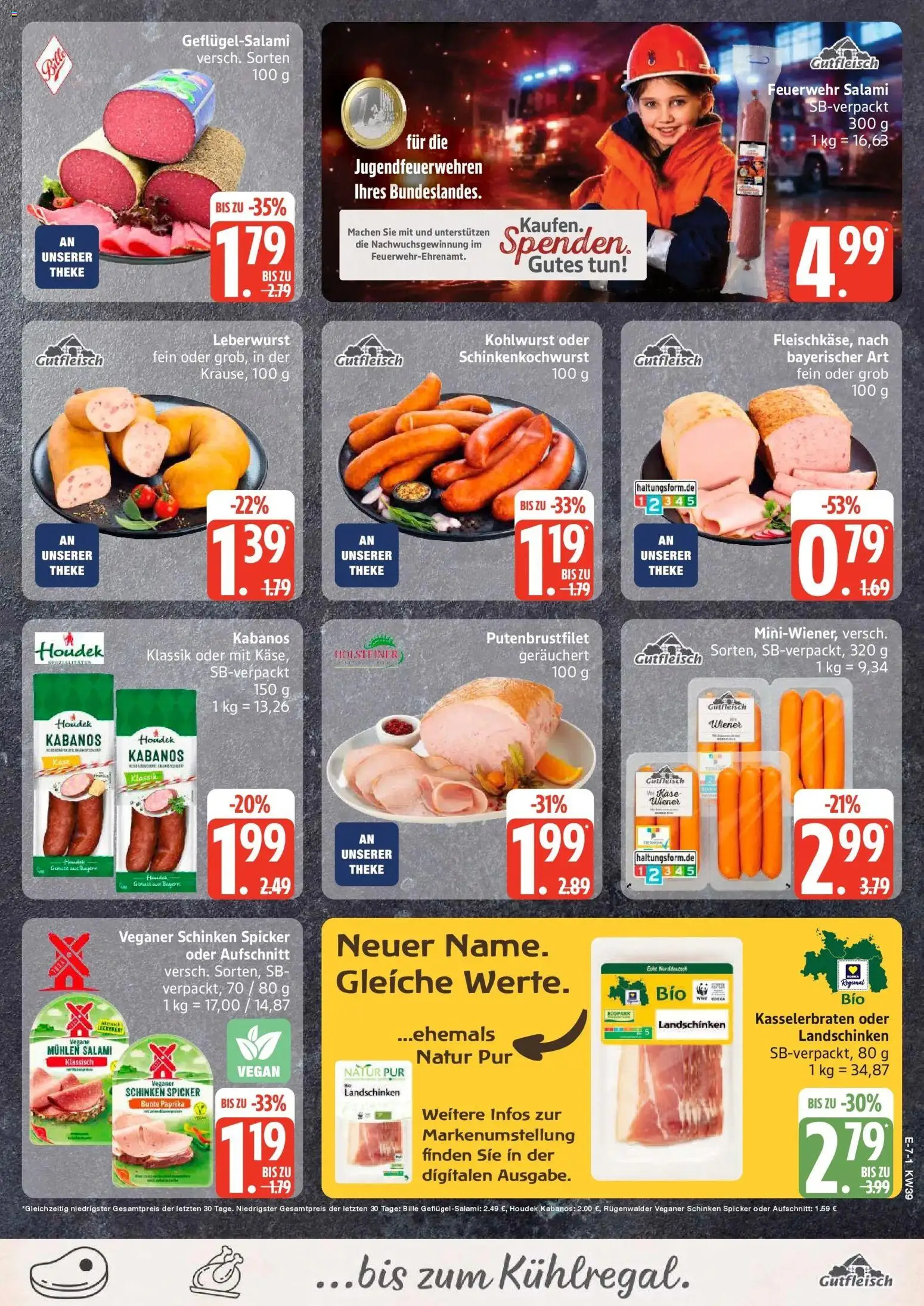 Edeka Prospekt Hemmoor (ab 21.09.2026) » Angebote Online | Seite: 9 | Produkte: Käse, Paprika, Salami, Schinken
