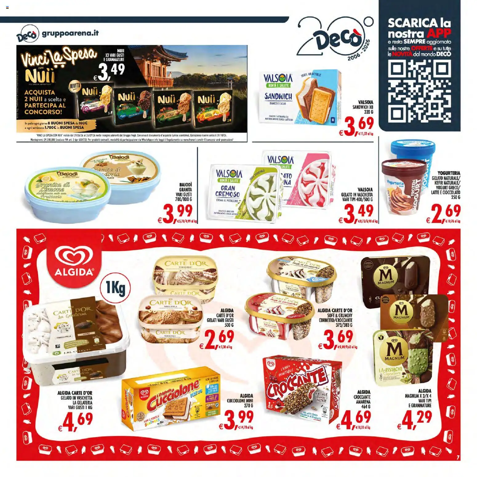 Volantino Decò del 21/07/2026 | Pagina: 8 | Prodotti: Cioccolato, Gelato, Latte, Limone