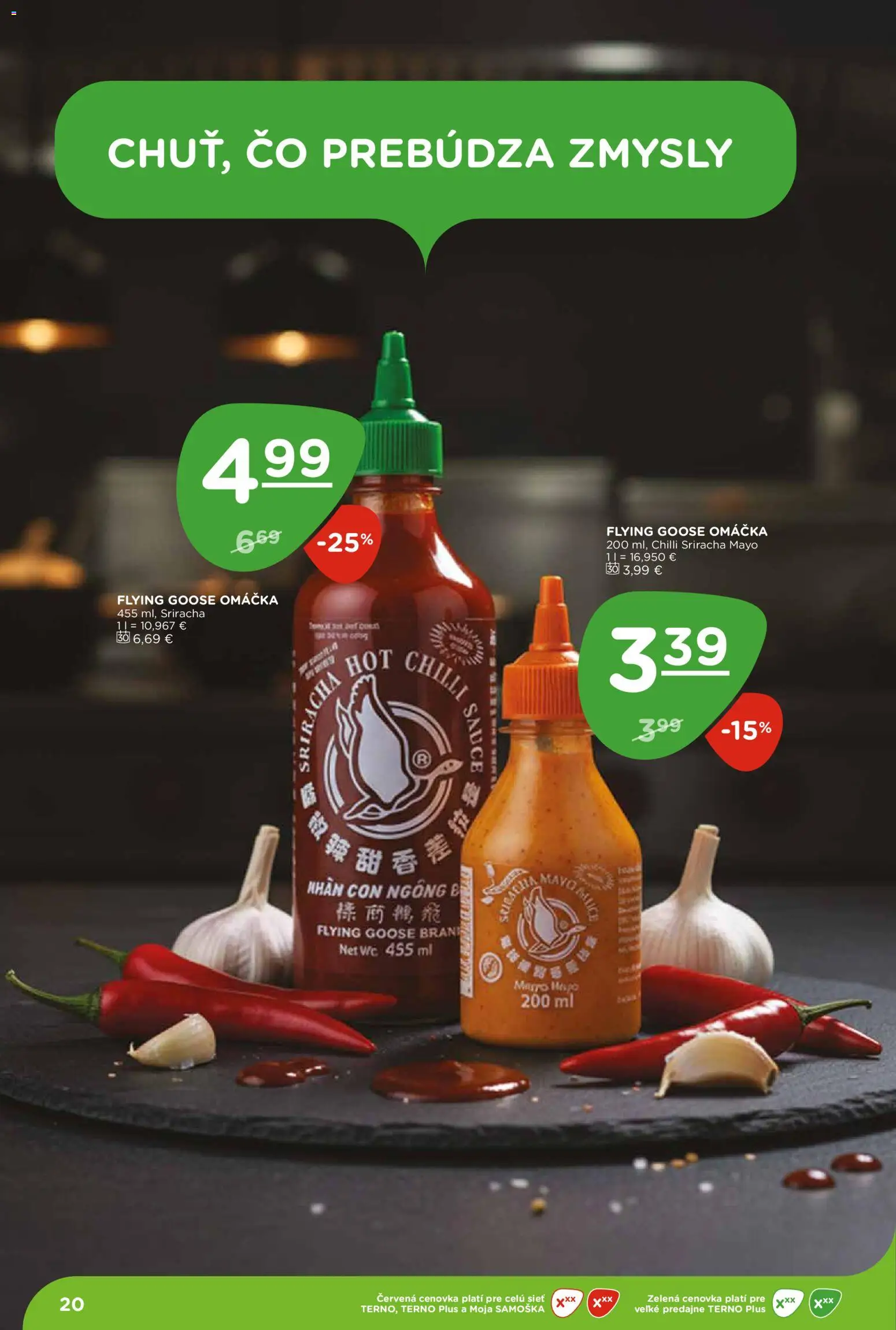 Nové Terno akcie – leták je platný od 03.09.2026 | Strana: 20 | Produkty: Chilli, Wc, Omáčka