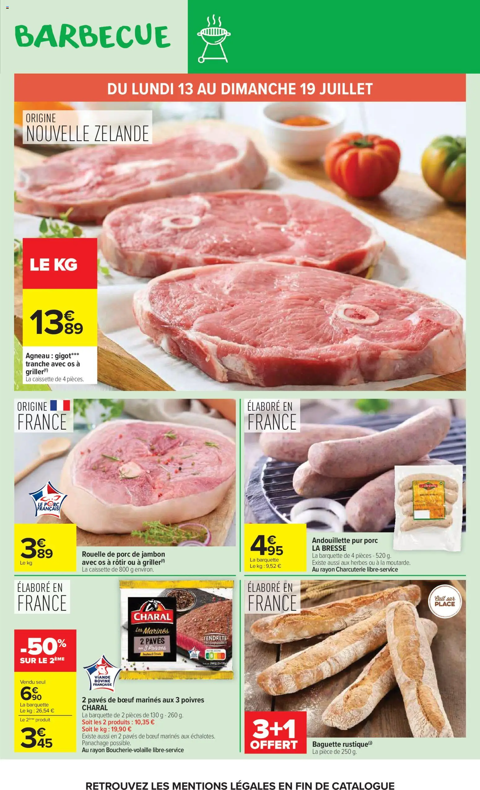{H1} | Page: 11 | Produits: Barbecue, Viande, Porc, Rouelle de porc