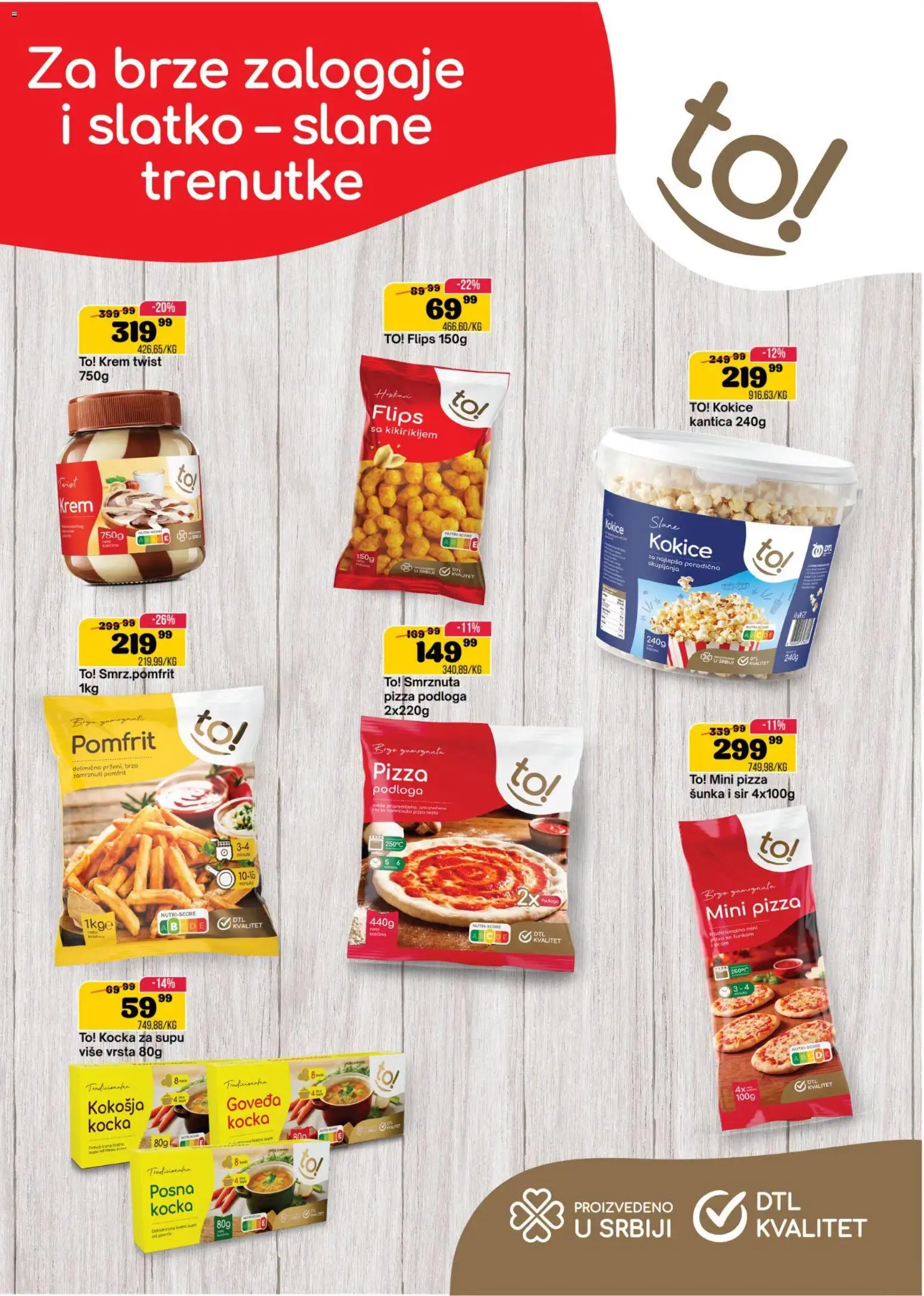 Senta Promet katalog - važi od 09.09.2026 | Strana: 2 | Proizvode: Kokice, Pomfrit, Šunka, Pizza šunka