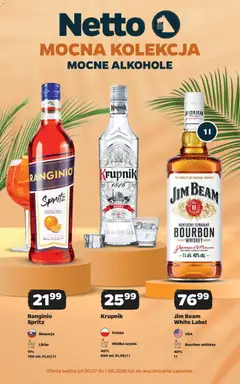 Pogląd oferty "Netto gazetka - Alkohole mocne" - ważna od 20.07.2026