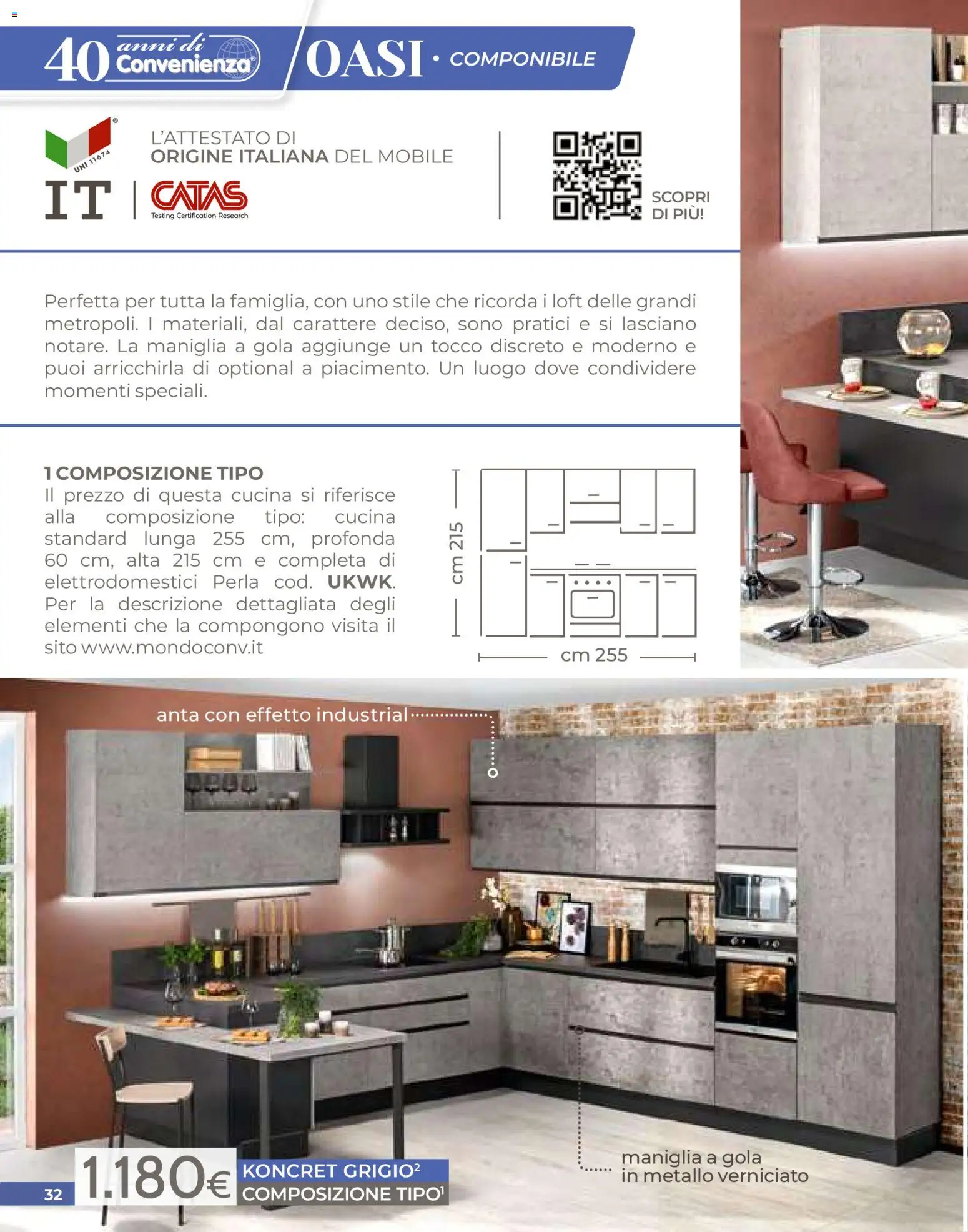 Volantino Mondo Convenienza del 01.04.2026 | Pagina: 32 | Prodotti: Mobile