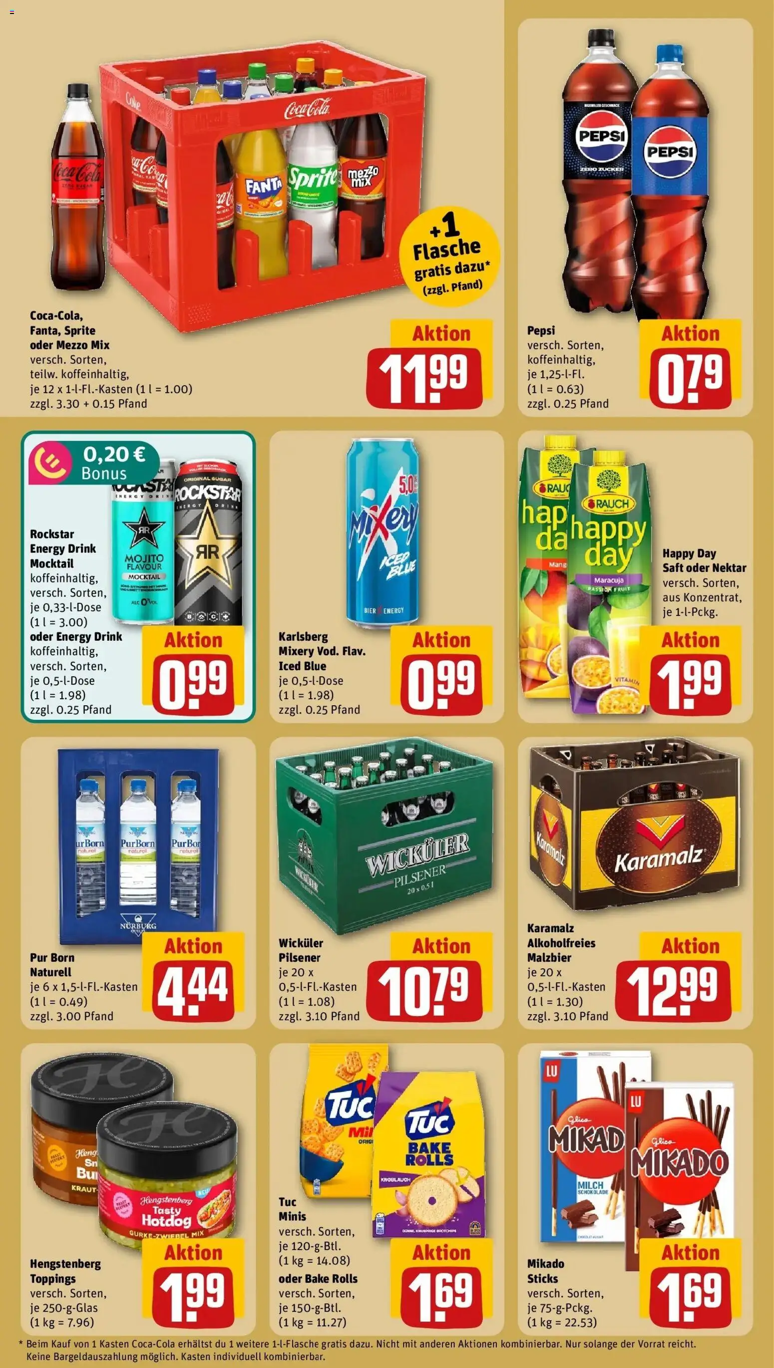 REWE Prospekt ab 12.10.2026 zum Blättern » Angebote | Seite: 18 | Produkte: Coca cola, Milch, Oder mezzo mix, Coca cola zero
