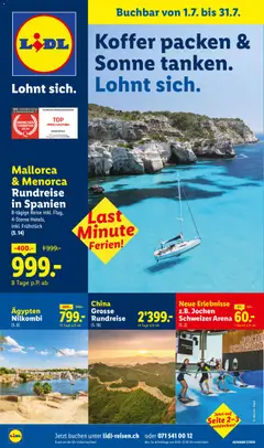 Lidl aktionen Reise-Highlights ab 01.07.2026 gültig