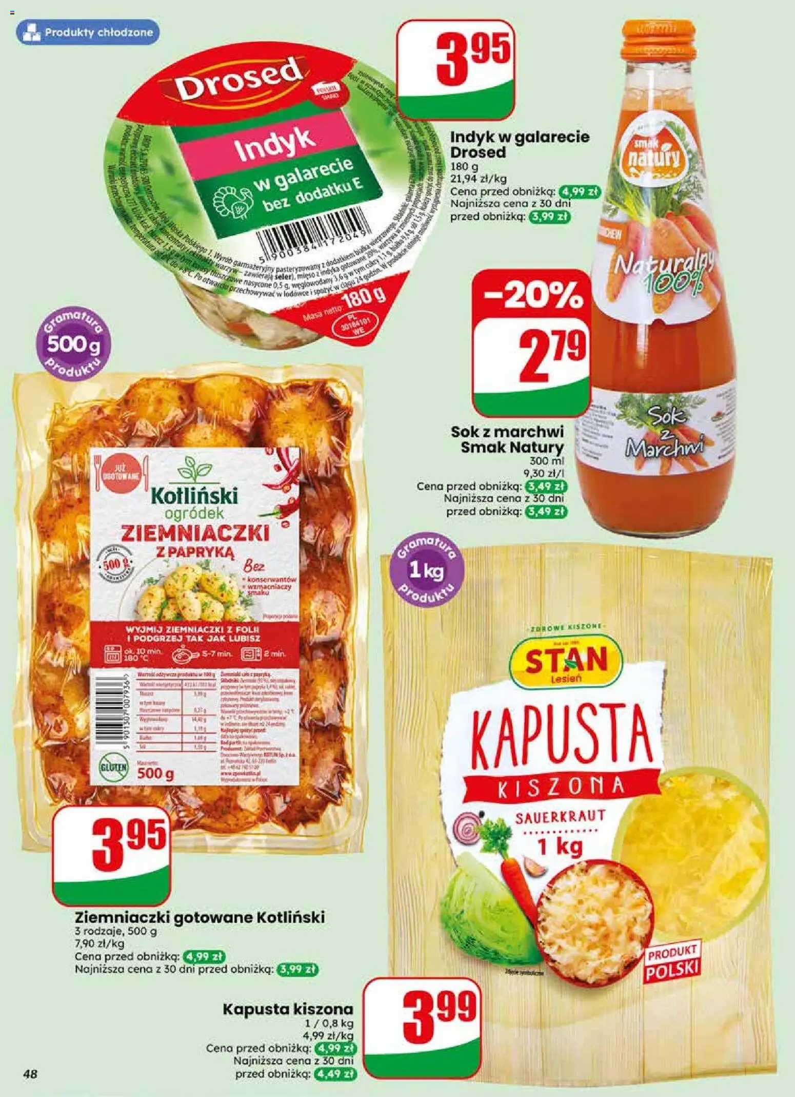 Dino gazetka od 13.05.2026 | Strona: 48 | Produkty: Kapusta kiszona, Mięso, Papryka, Indyk w galarecie