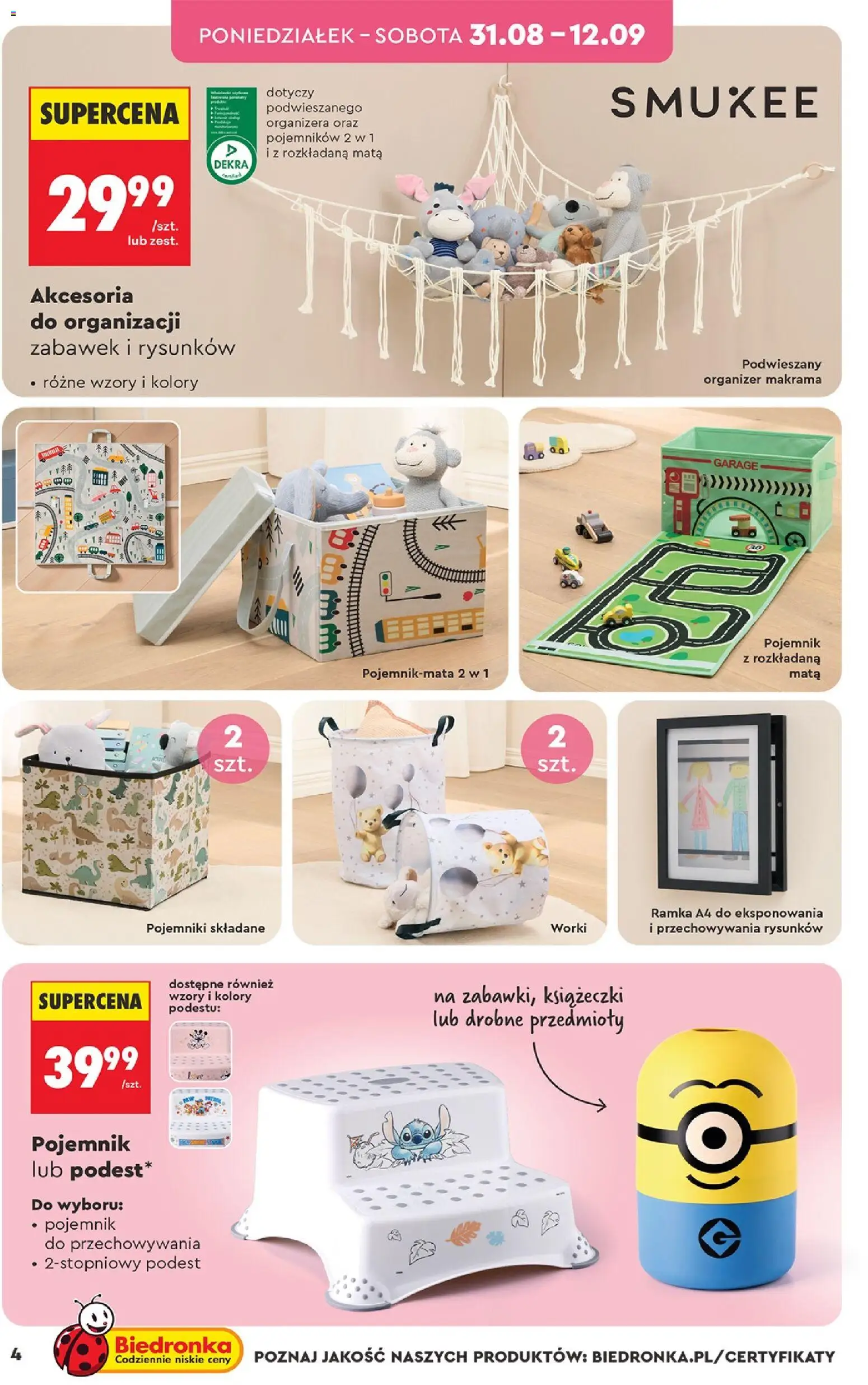 Biedronka gazetka - Hity i inspiracje od 31.08.2026 | Strona: 4