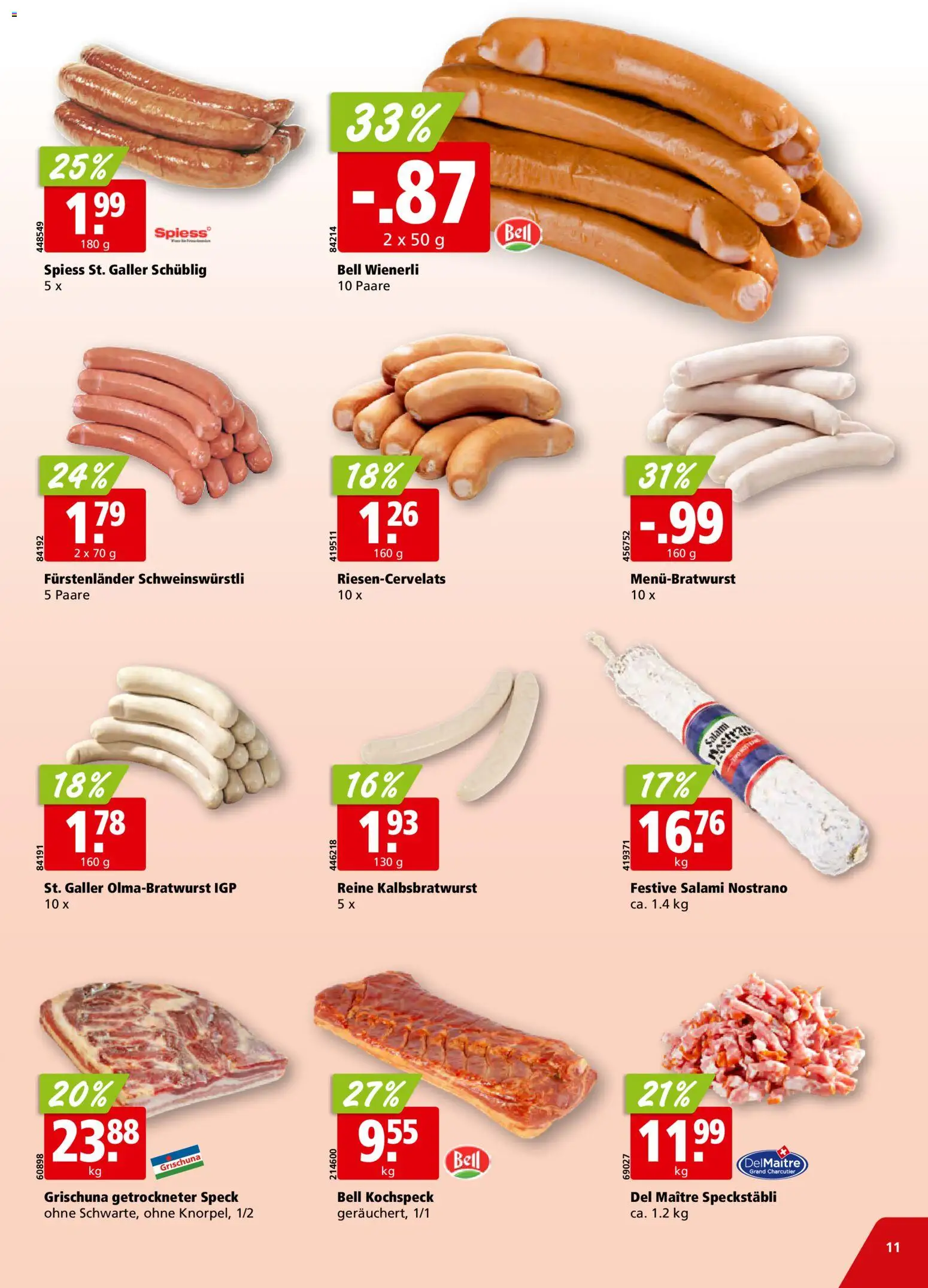 Aligro aktionen – gültig ab 20.04.2026 | Seite: 11 | Produkte: Salami