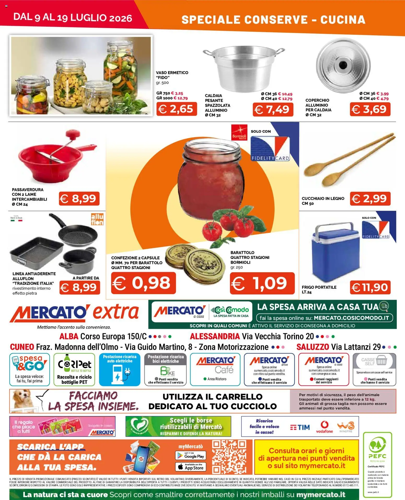 Volantino Mercatò del 09/07/2026 | Pagina: 24 | Prodotti: Frigo portatile, Carrello, The, Alluminio