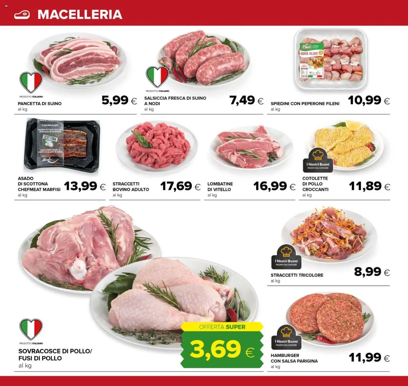 Volantino Tigre del 21/08/2026 | Pagina: 6 | Prodotti: Bovino, Pollo, Pancetta, Salsiccia