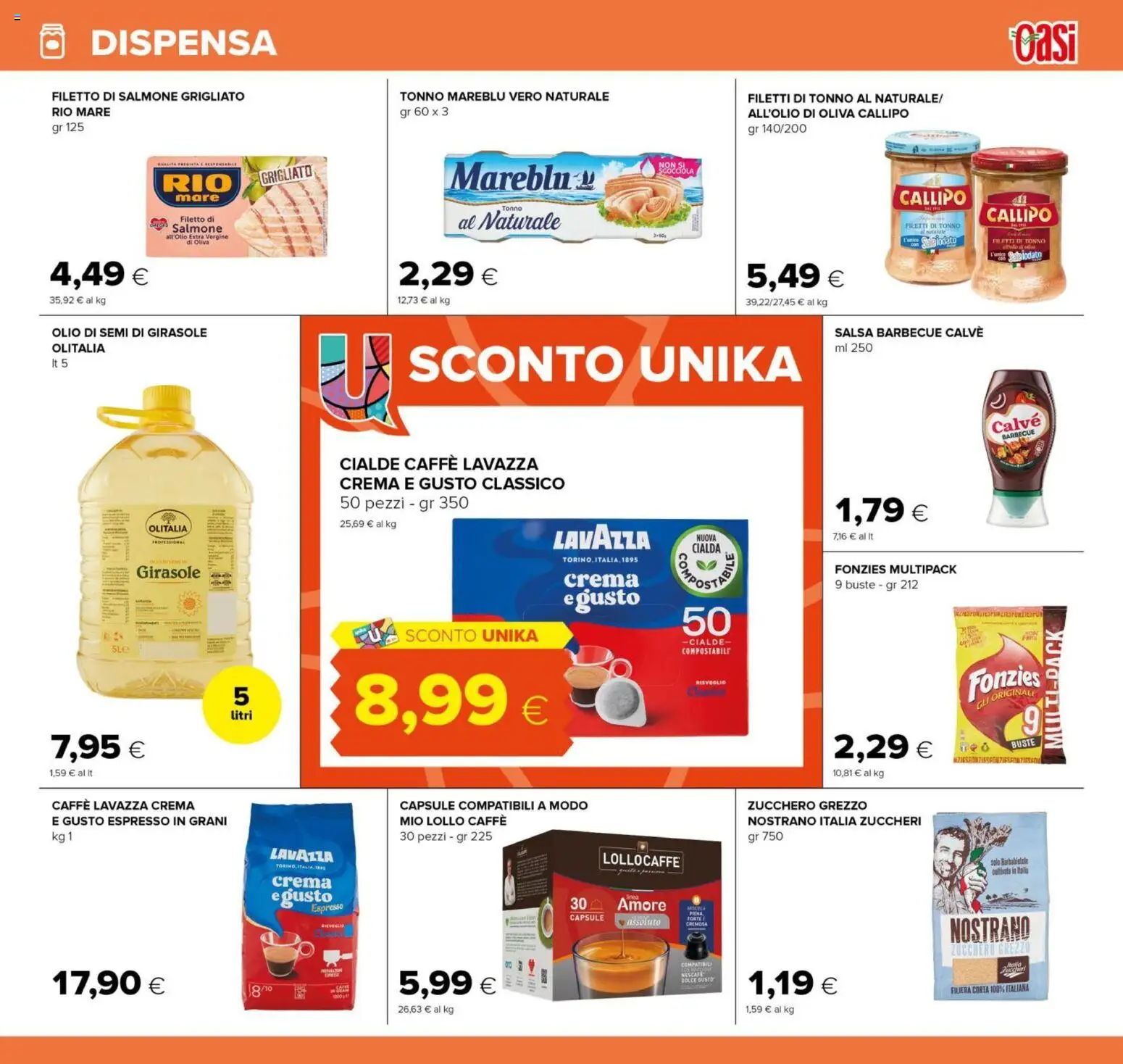 Volantino Oasi del 18.06.2026 | Pagina: 15 | Prodotti: Salmone, Olio, The, Lavazza
