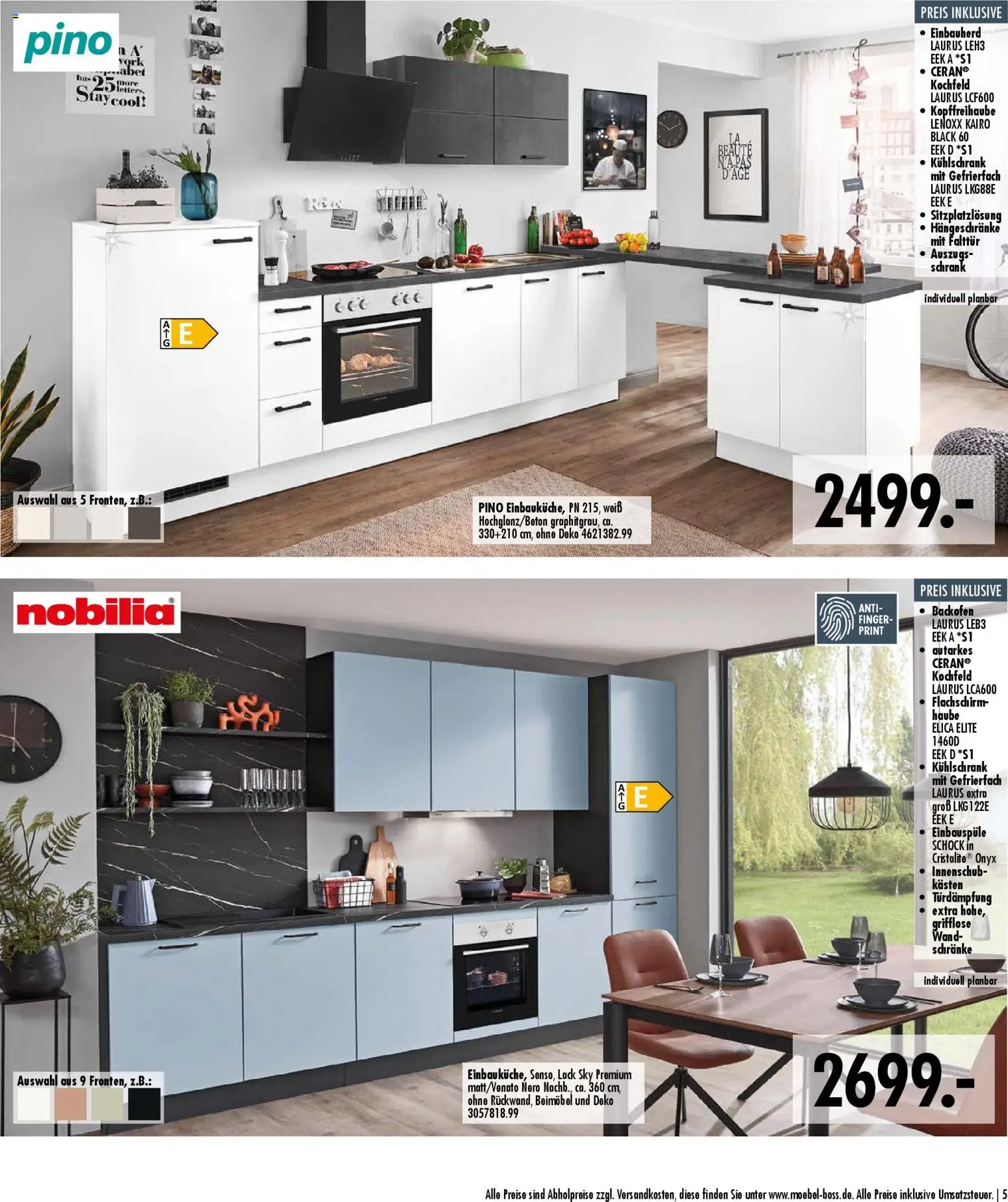 SB Möbel Boss Küchenkatalog 2026 – gültig ab 09.04.2026 | Seite: 5 | Produkte: Schrank, Kühlschrank, Kochfeld, Backofen
